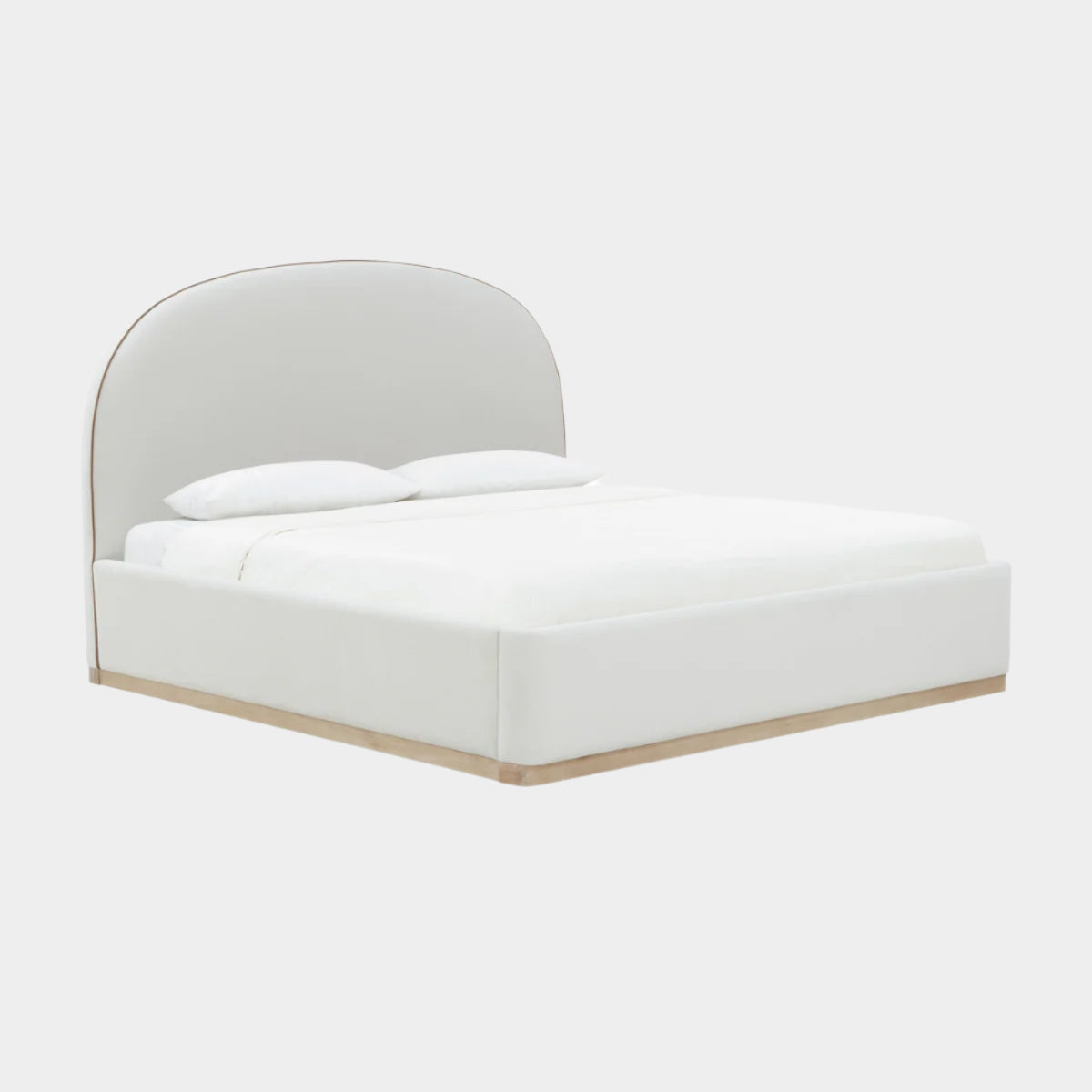 Marlow Cream Velvet  Bed