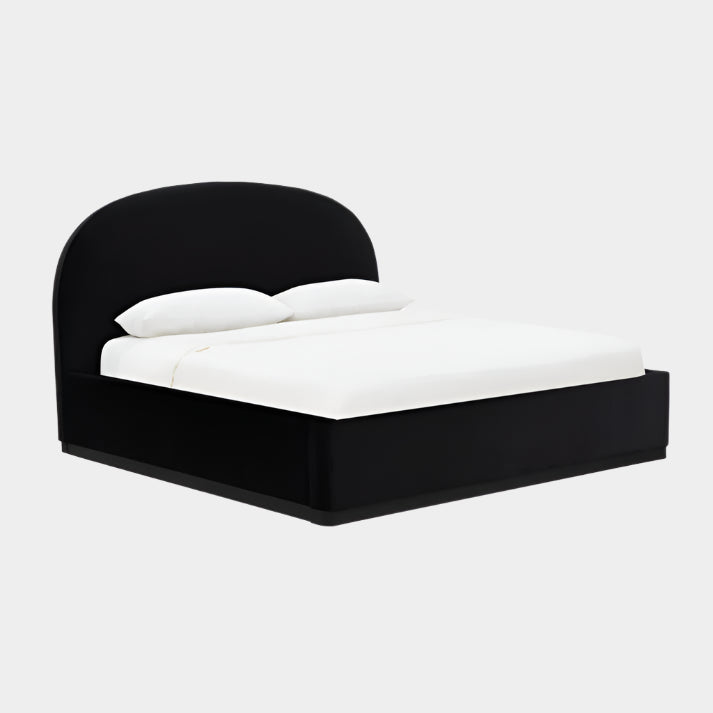 Lit en velours crème Marlow