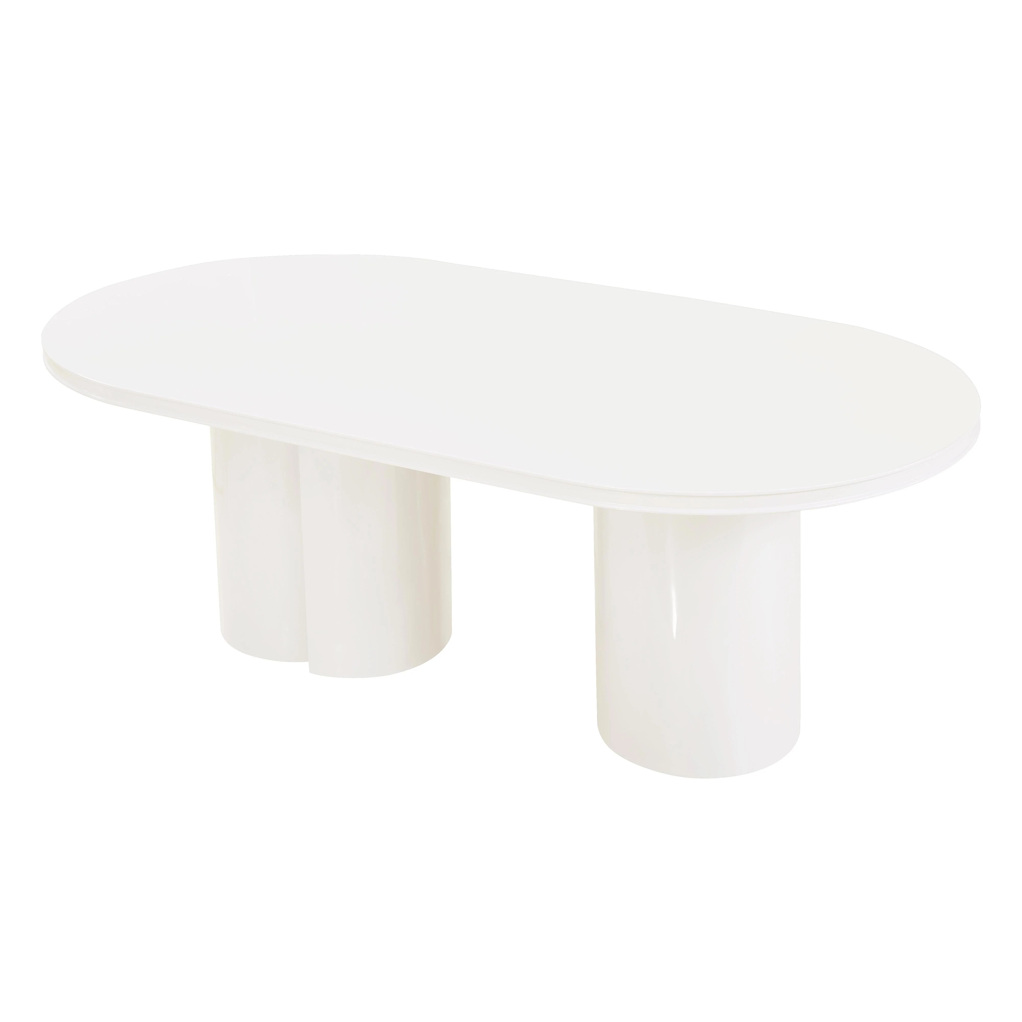 Elora 79" Lacquer Oval Dining Table