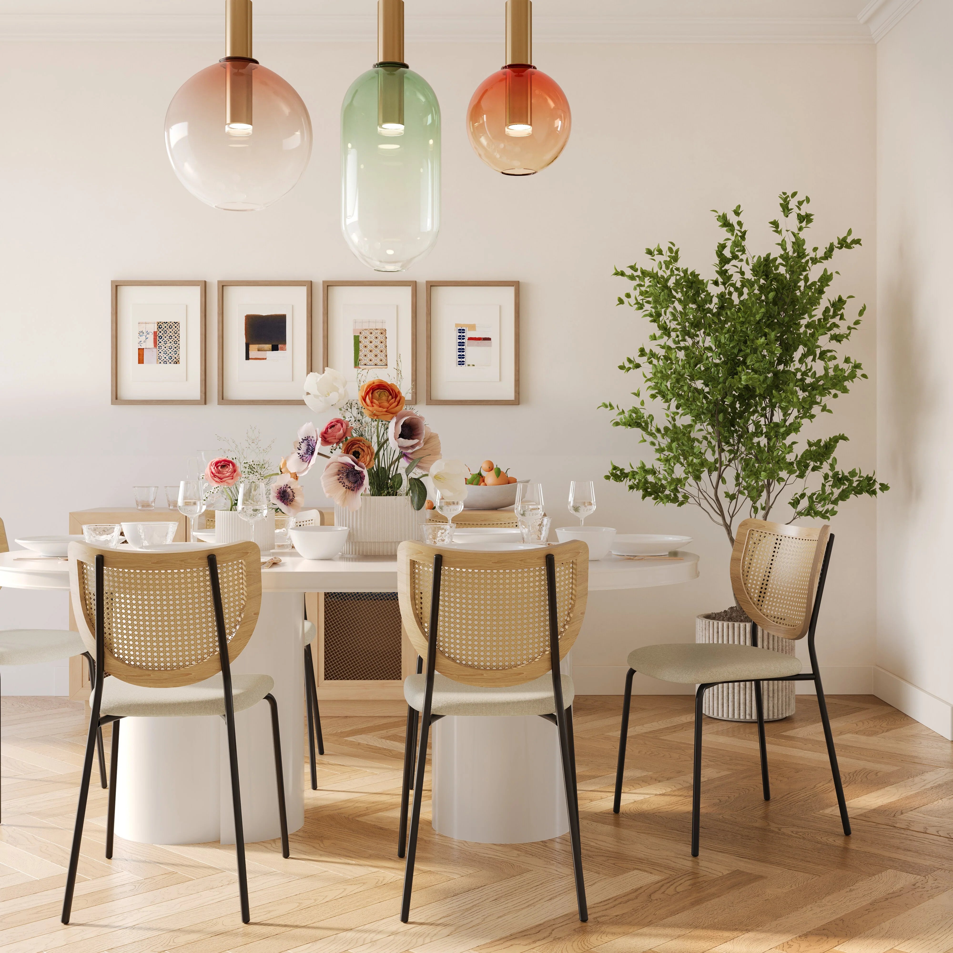 Elora 79" Lacquer Oval Dining Table