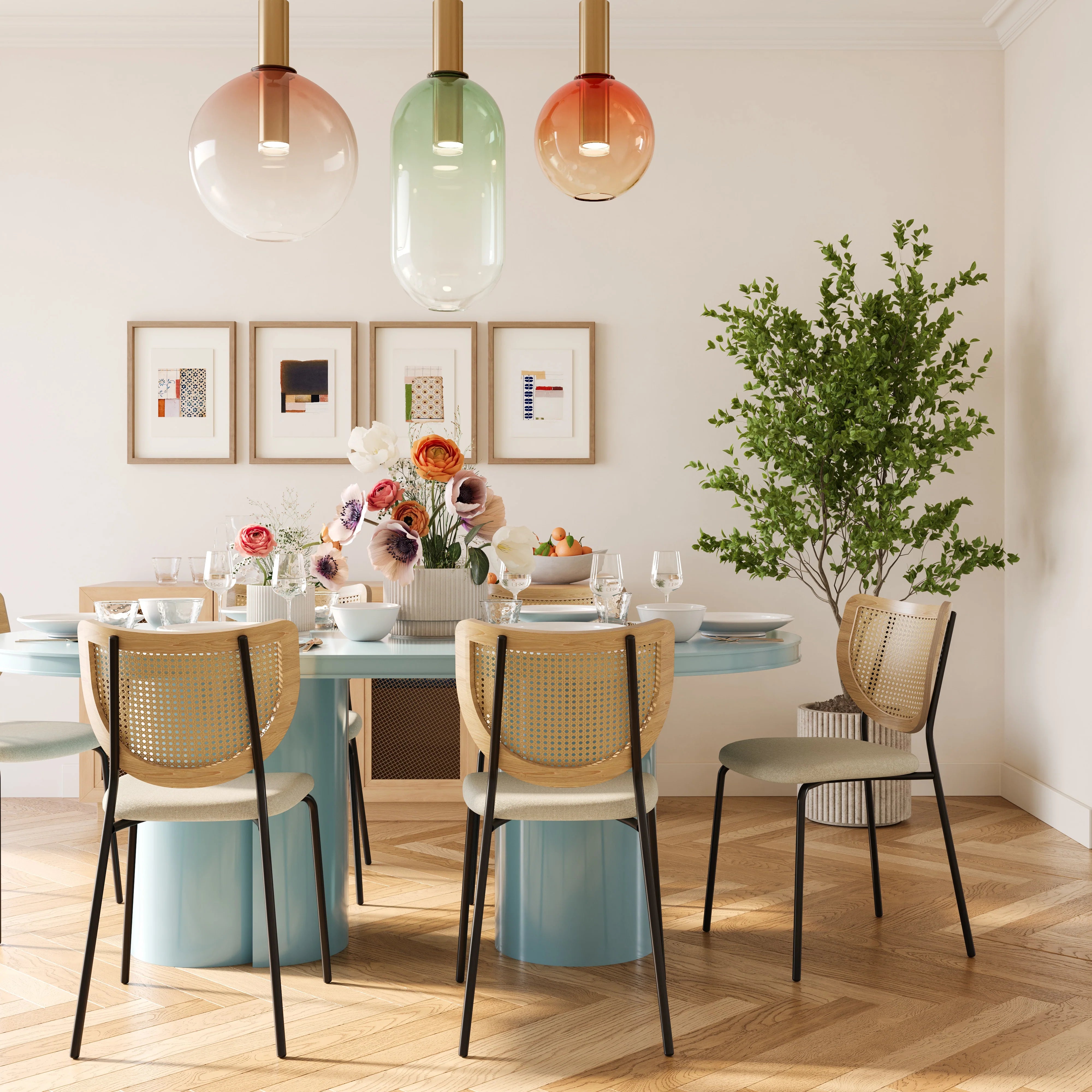 Elora 79" Lacquer Oval Dining Table