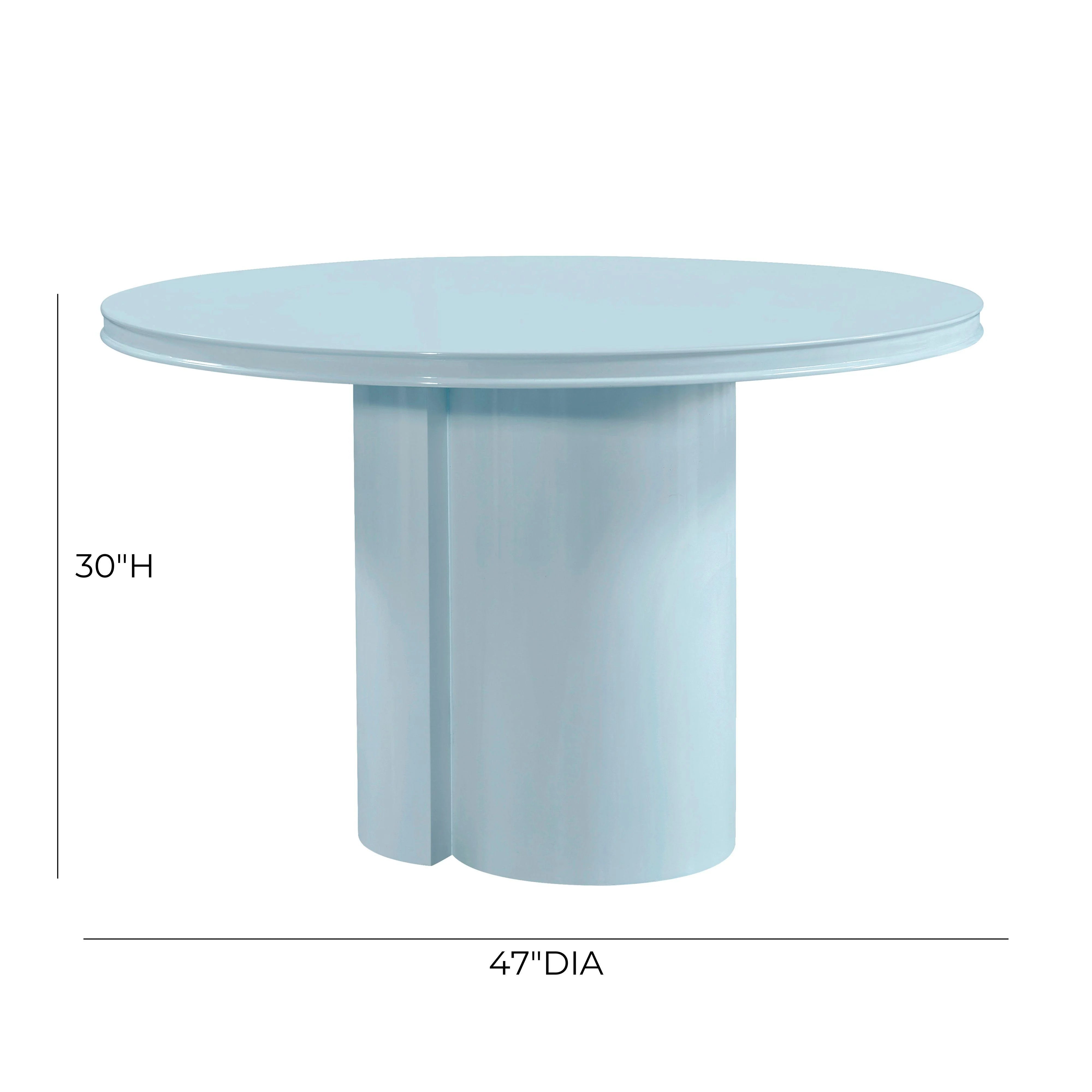 Elora 47" Lacquer Round Dining Table