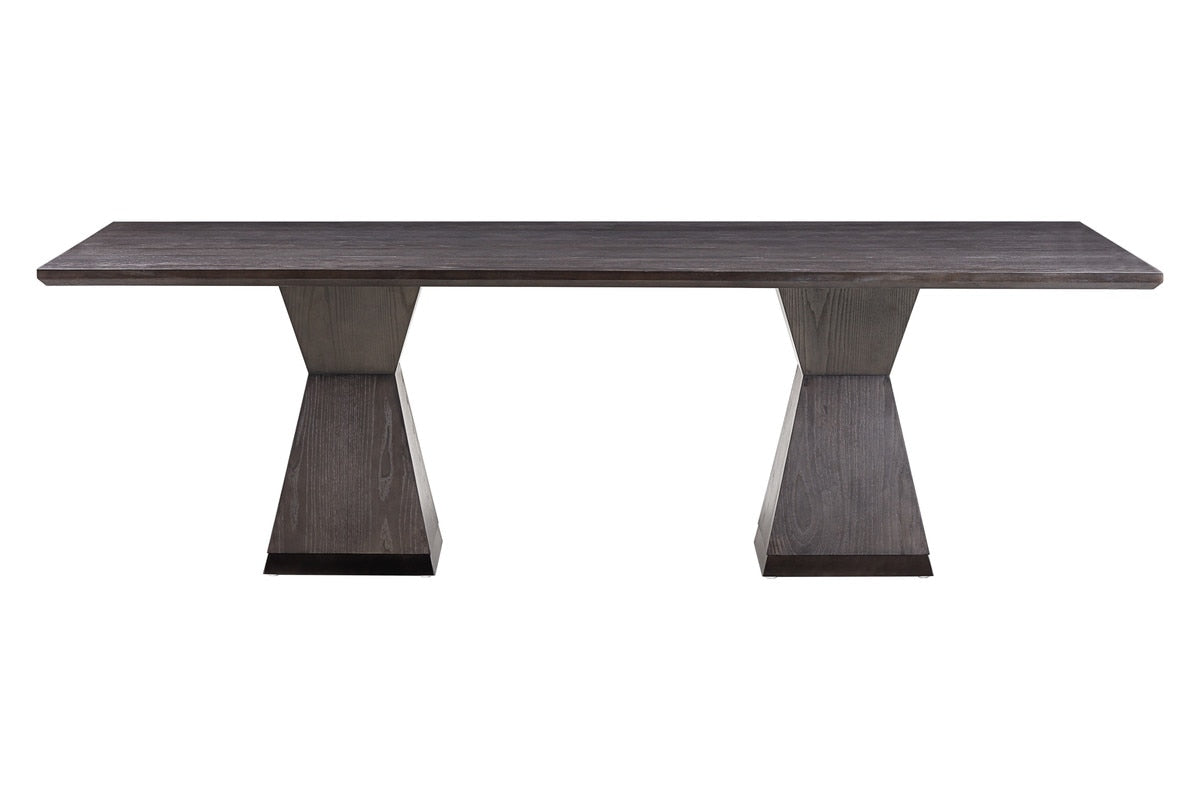 Table à manger en bois noir Nolan