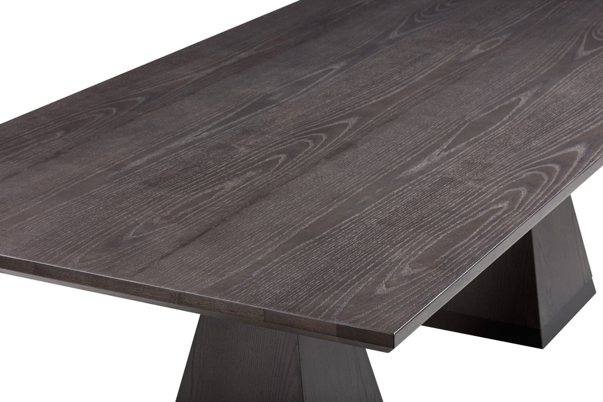 Table à manger en bois noir Nolan