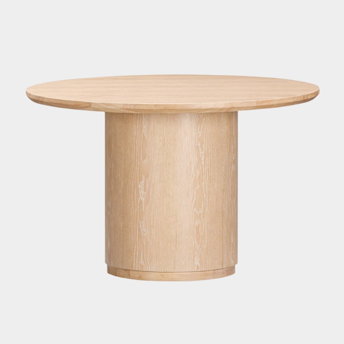 Table à manger ronde en bois naturel Marlow