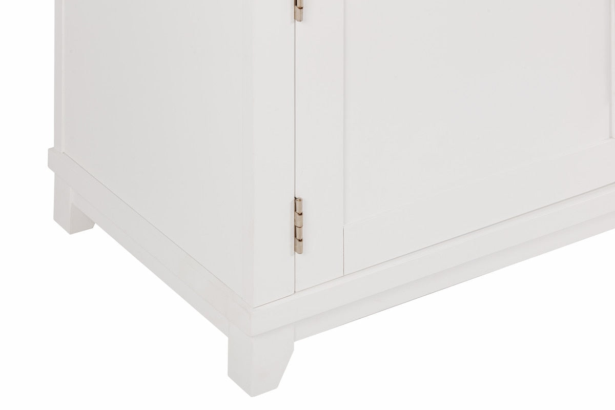 Console de divertissement Dover White 92"