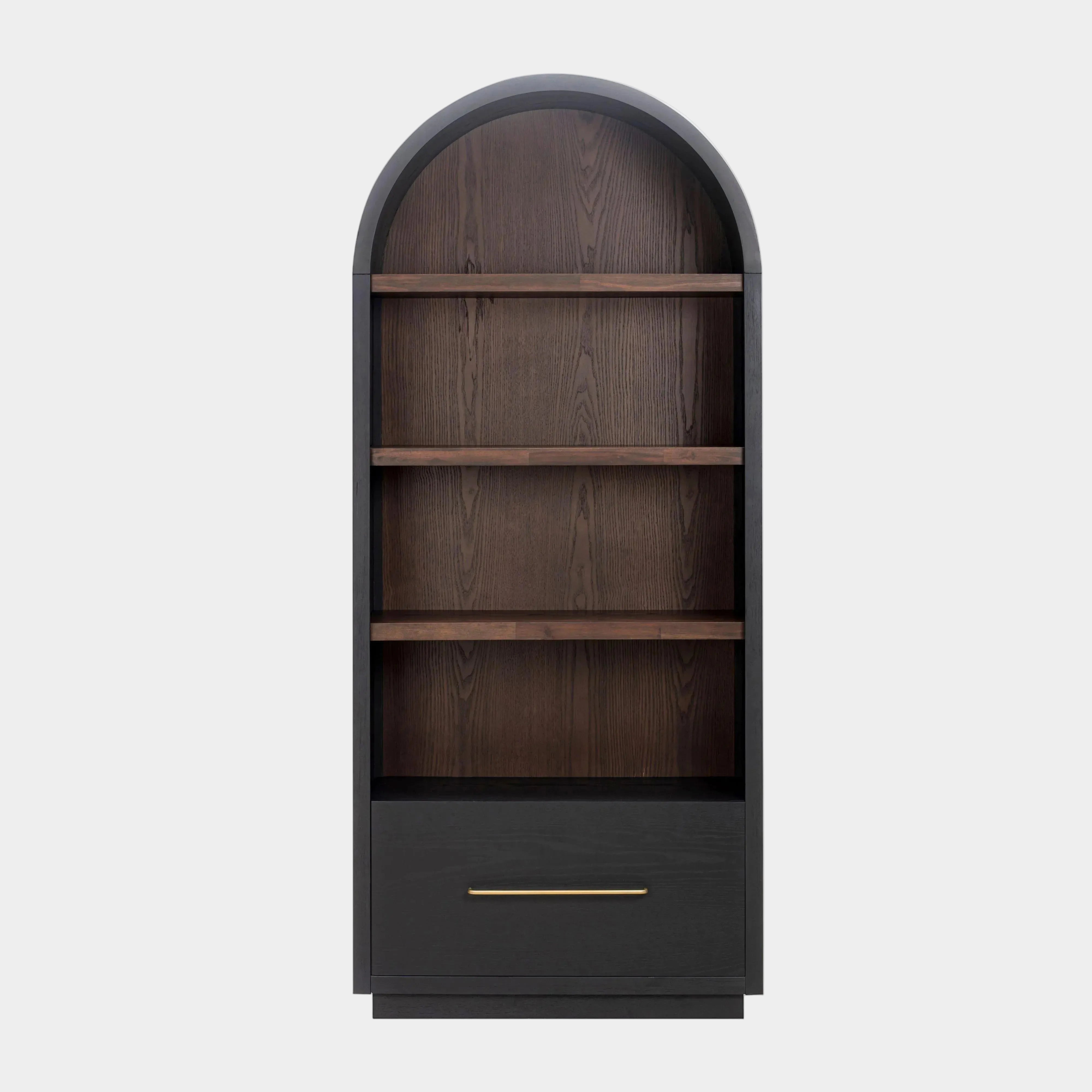 Marlow Wood Bookcase With File Drawer