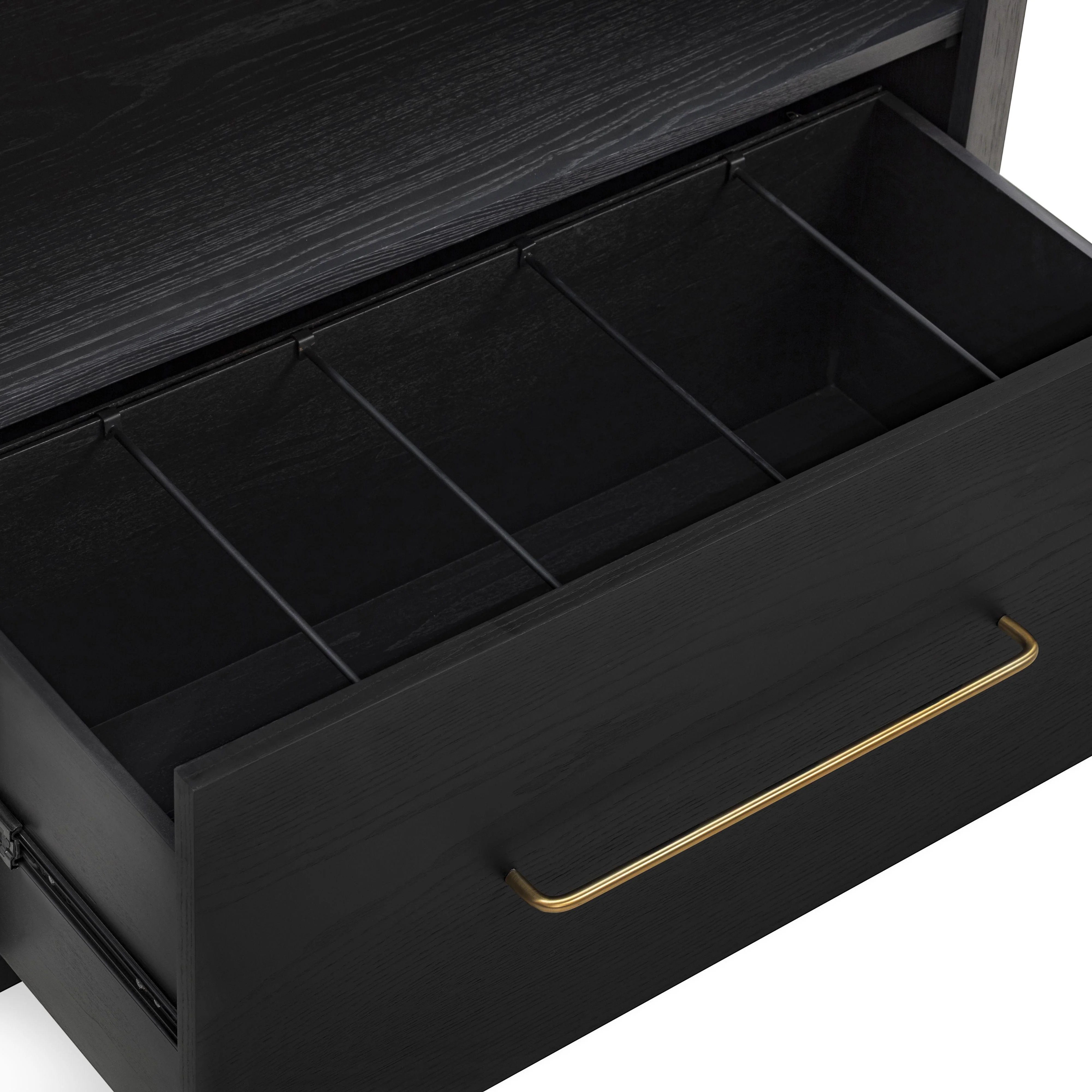 Marlow Wood Bookcase With File Drawer