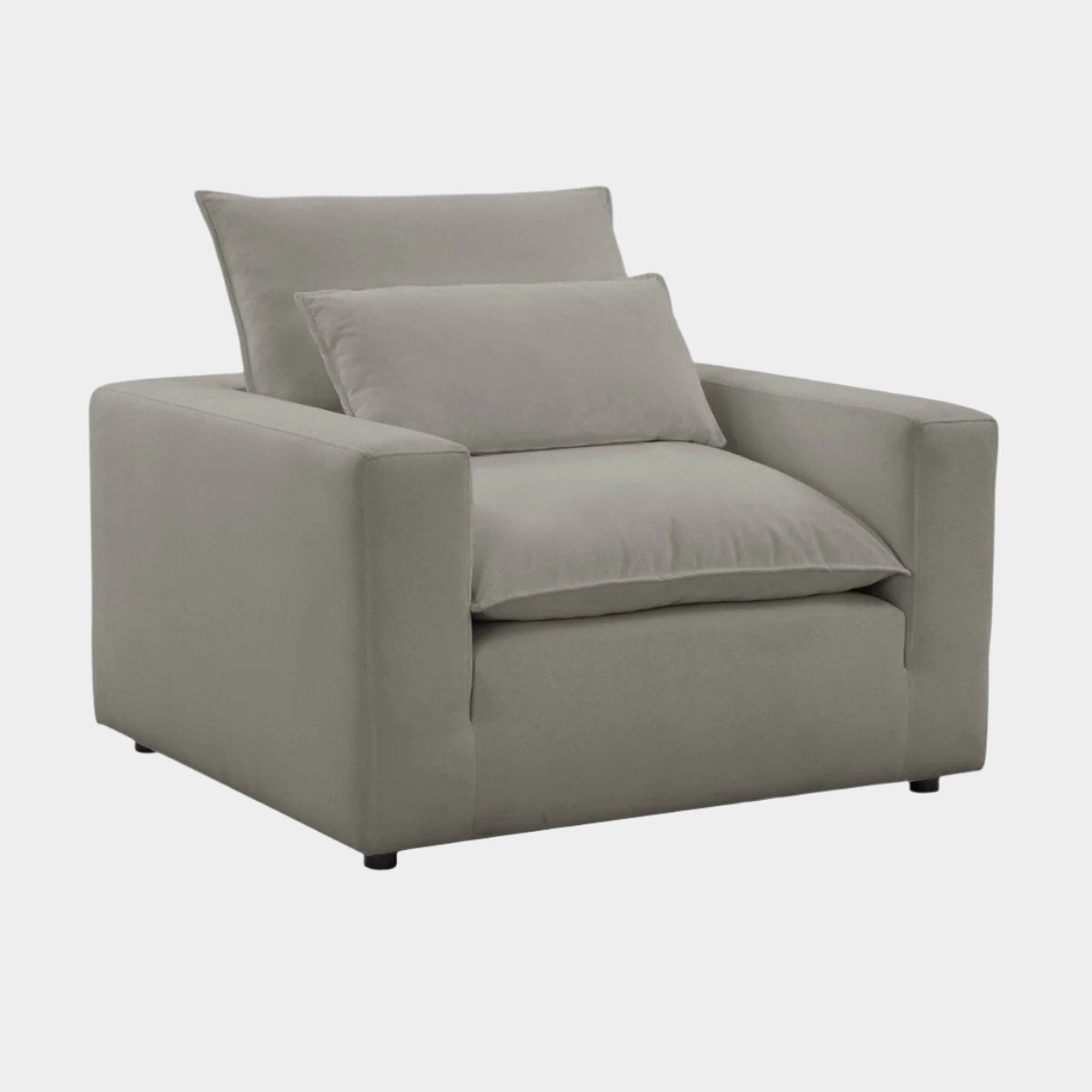 Fauteuil en tissu Cali Slate Performance