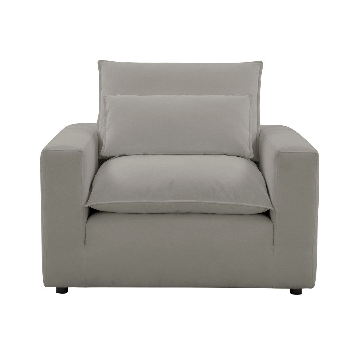 Fauteuil en tissu Cali Slate Performance