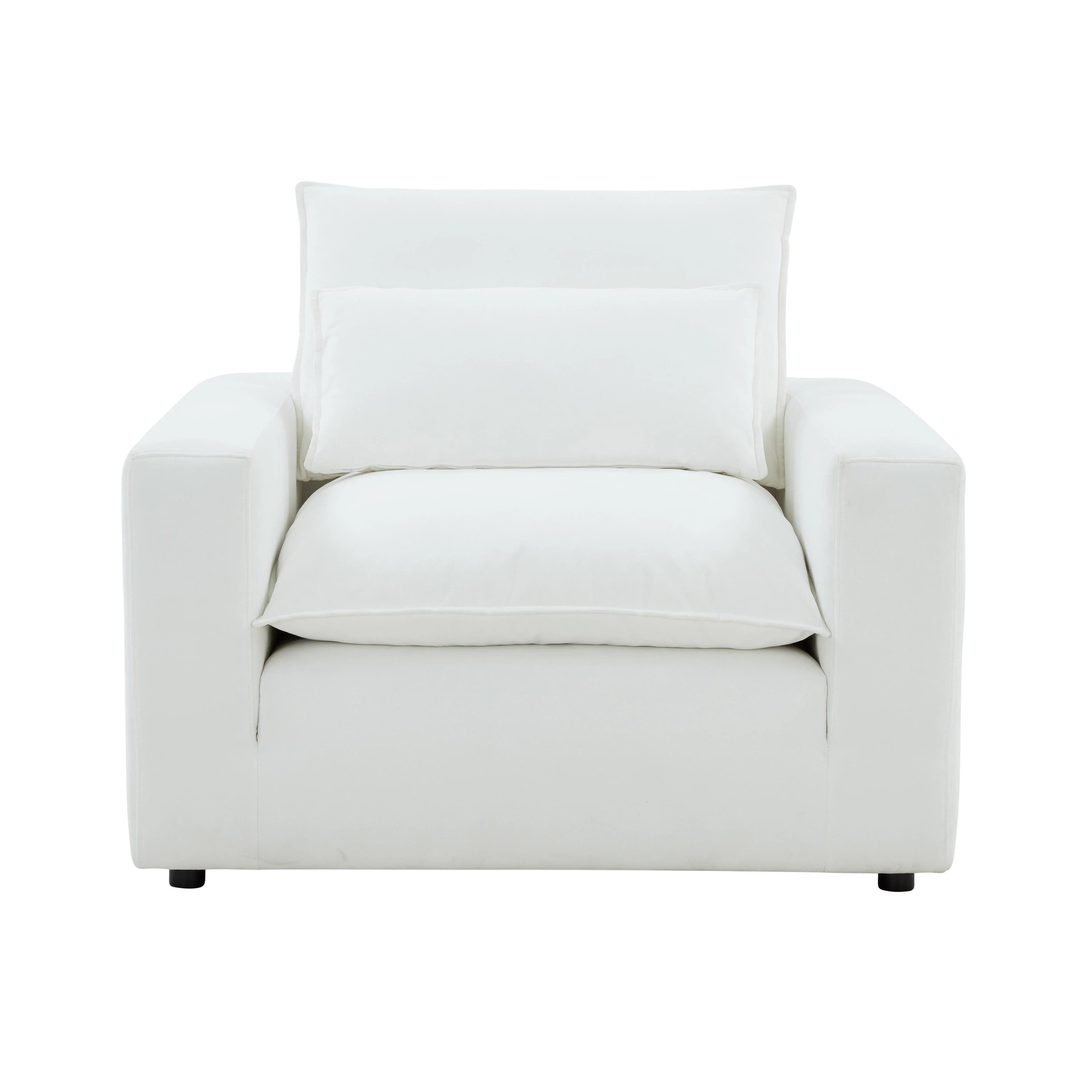 Fauteuil en tissu Cali Slate Performance