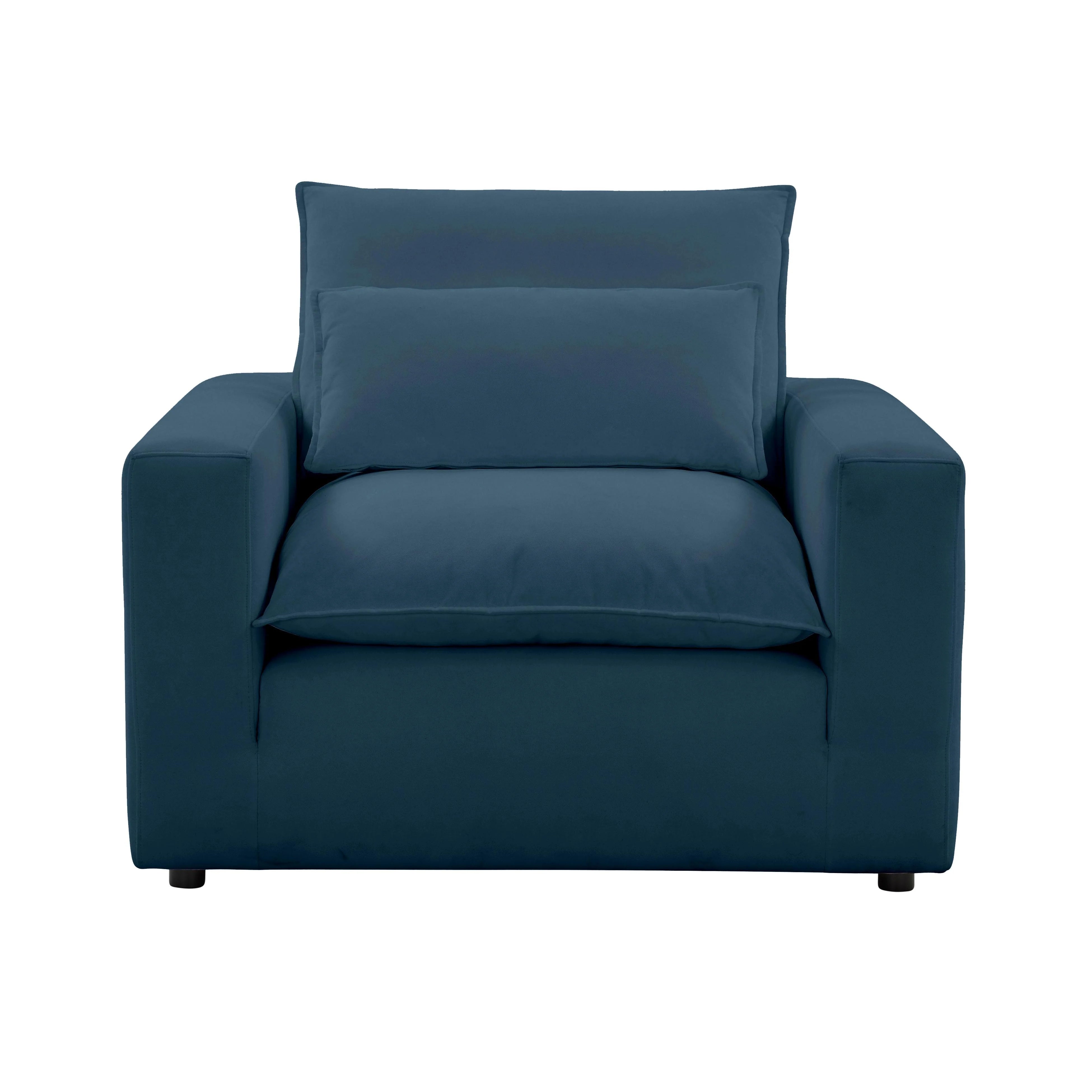Fauteuil en tissu Cali Slate Performance