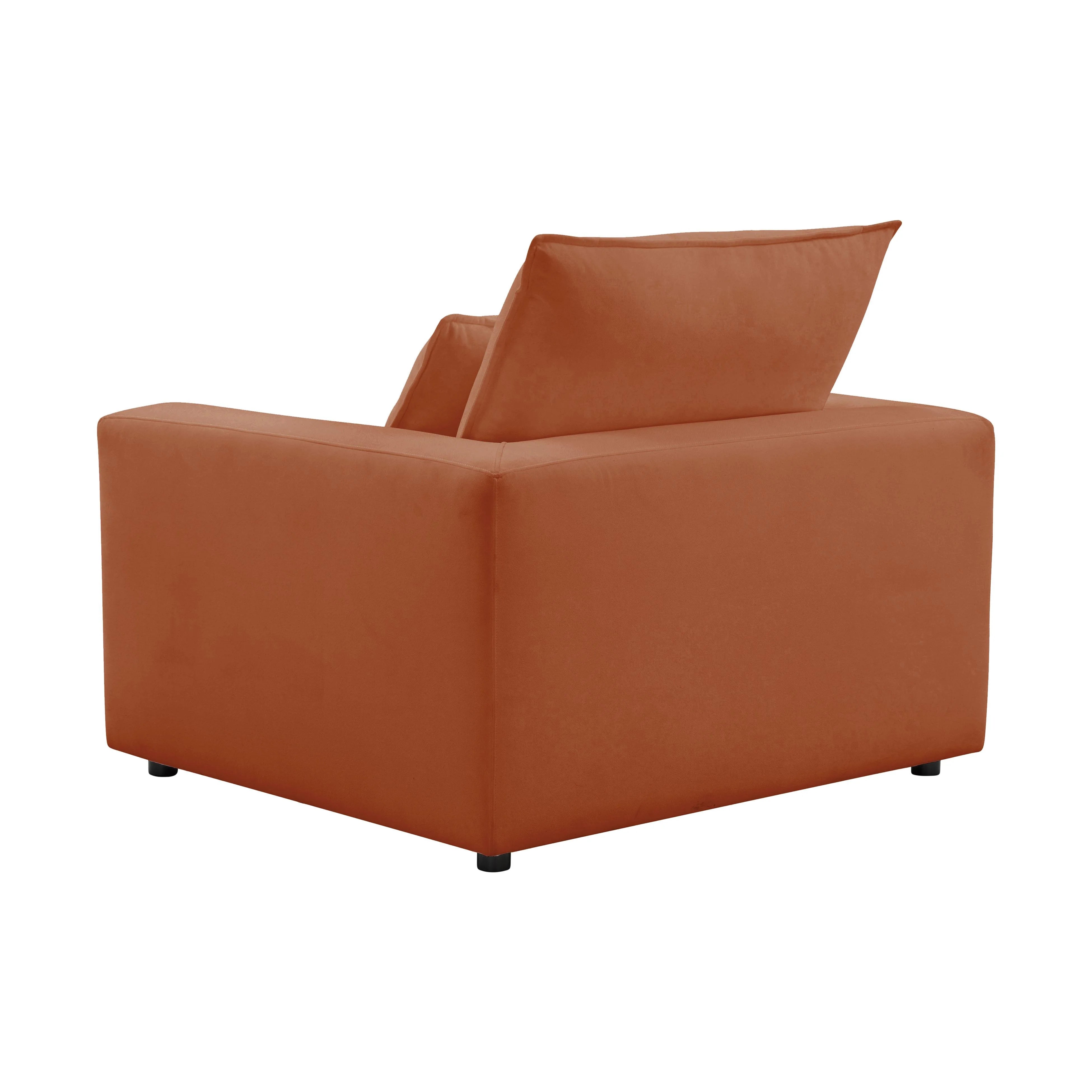 Fauteuil en tissu Cali Slate Performance