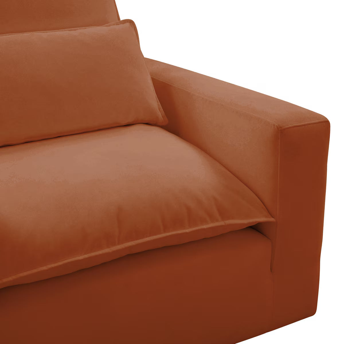 Fauteuil en tissu Cali Rust Performance