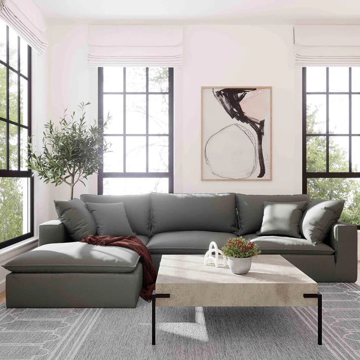 Cali Performance Fabric Ottoman