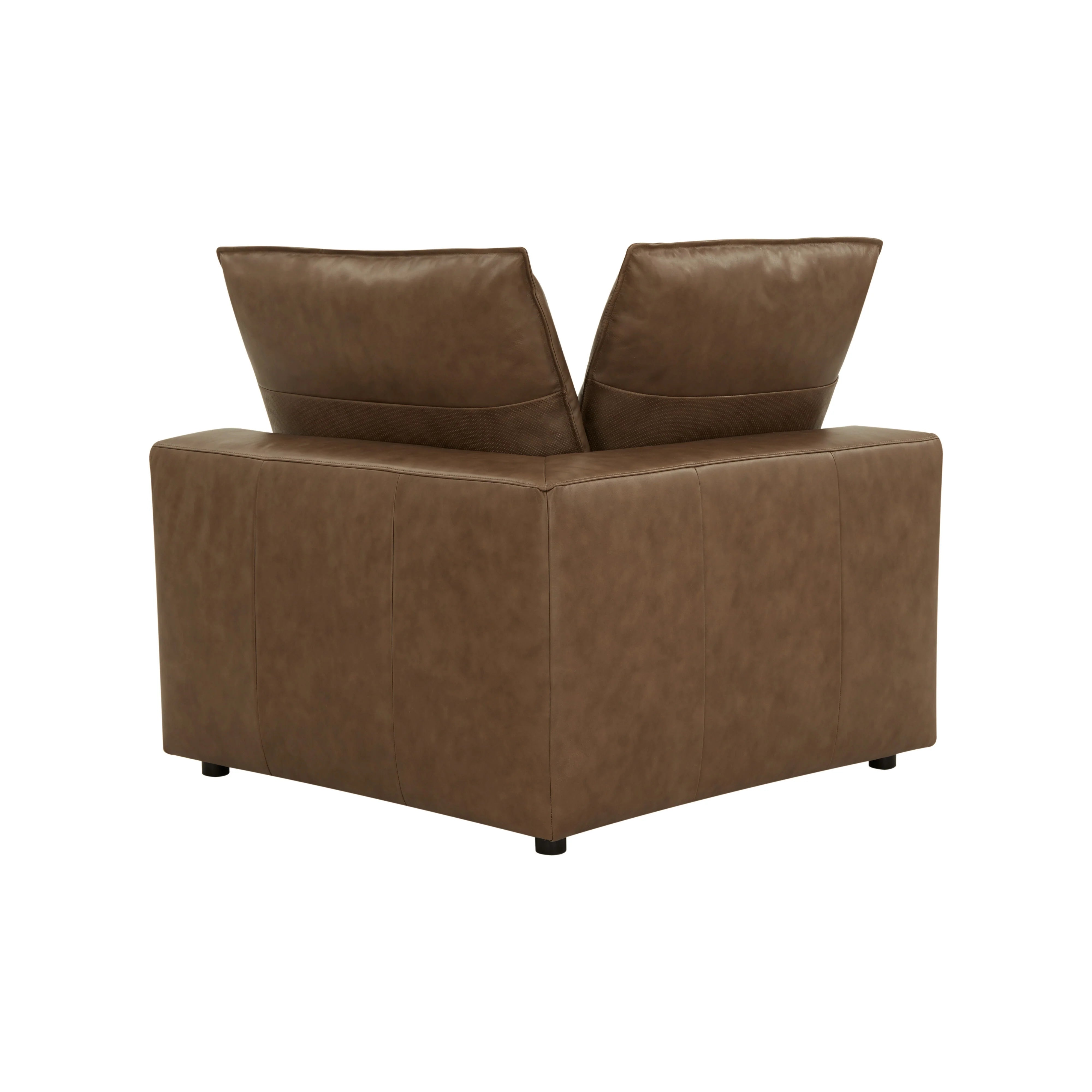 Cali Brown Leather Modular Corner Chair