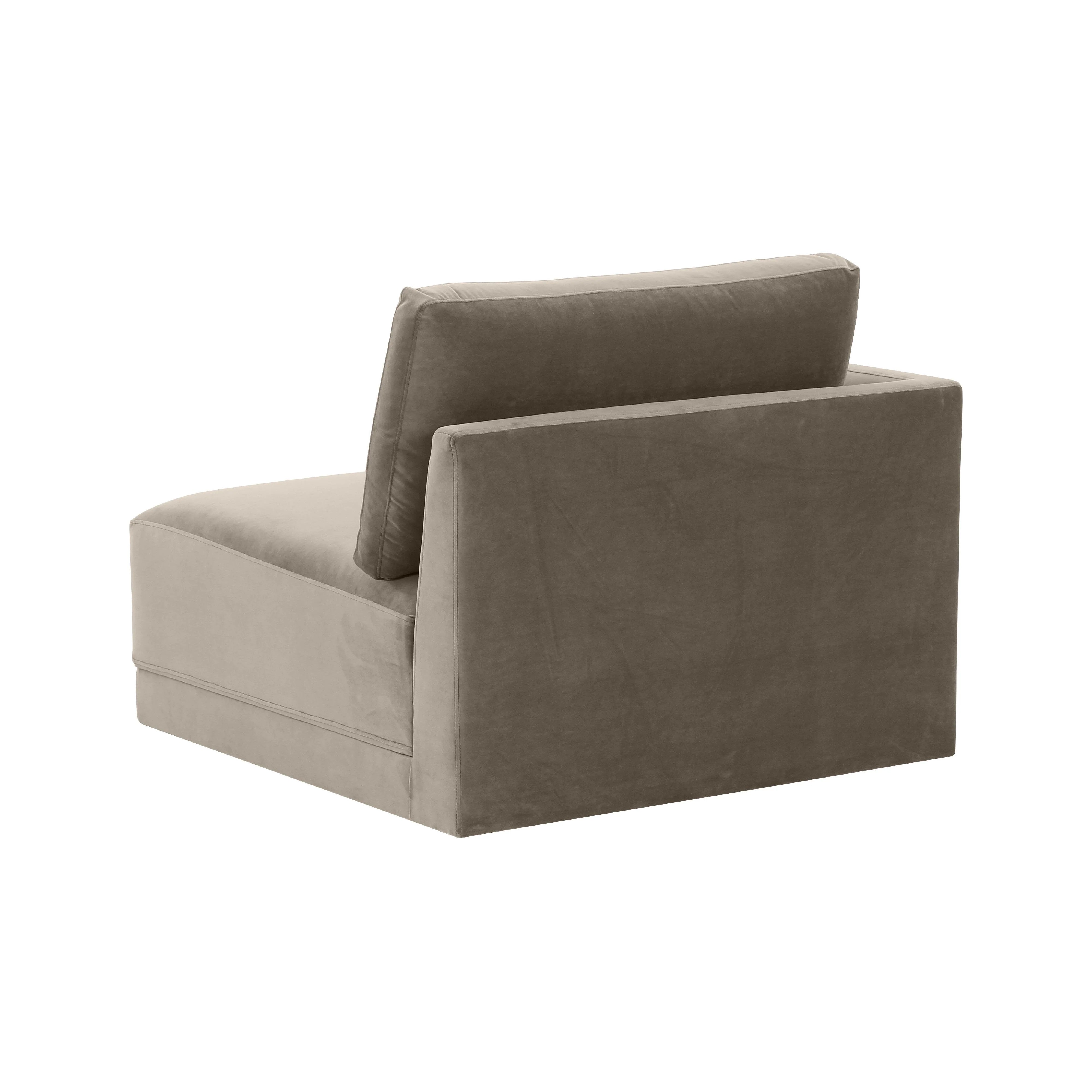 Willow Performance Velvet Modular LAF Corner Chair