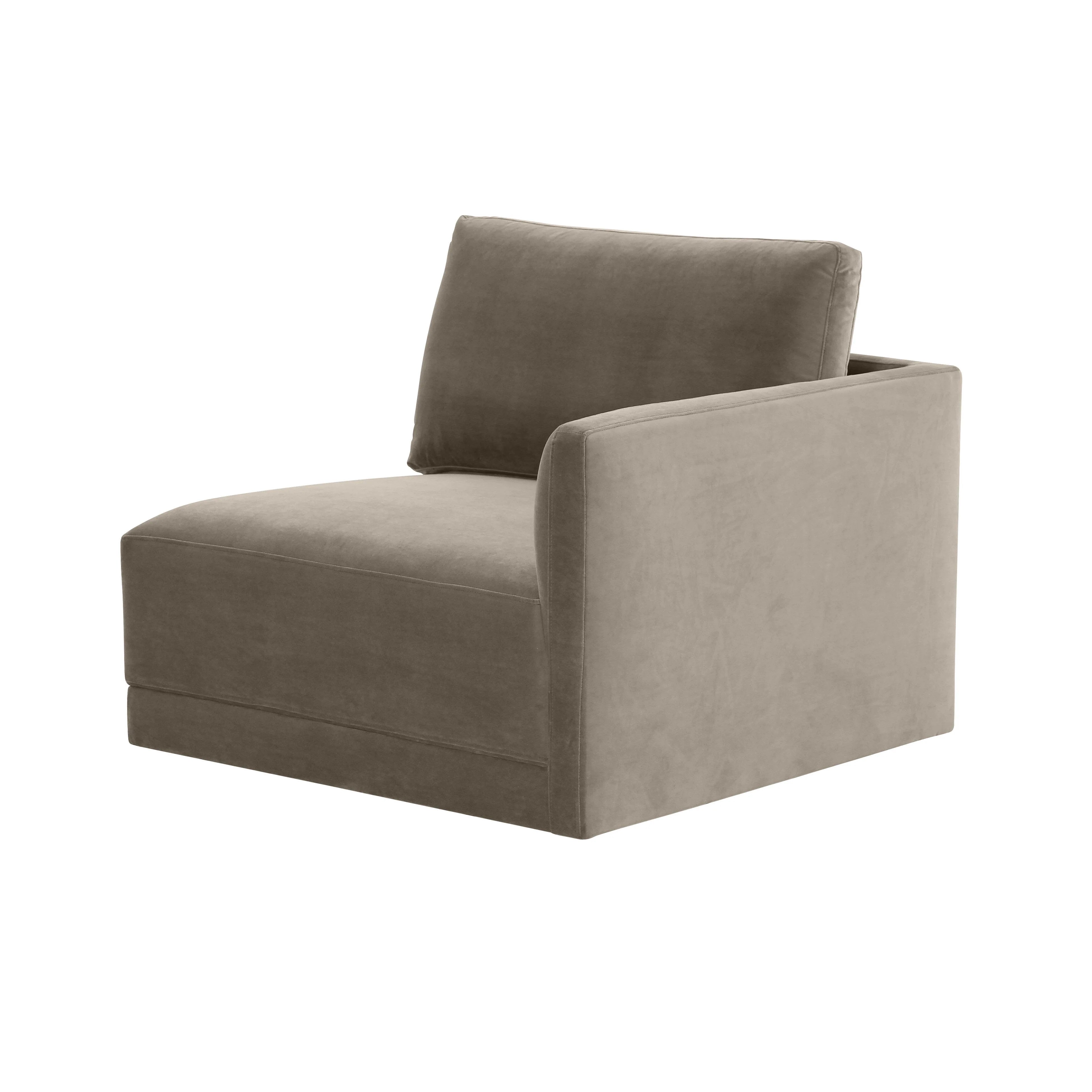 Willow Performance Velvet Modular RAF Corner Chair