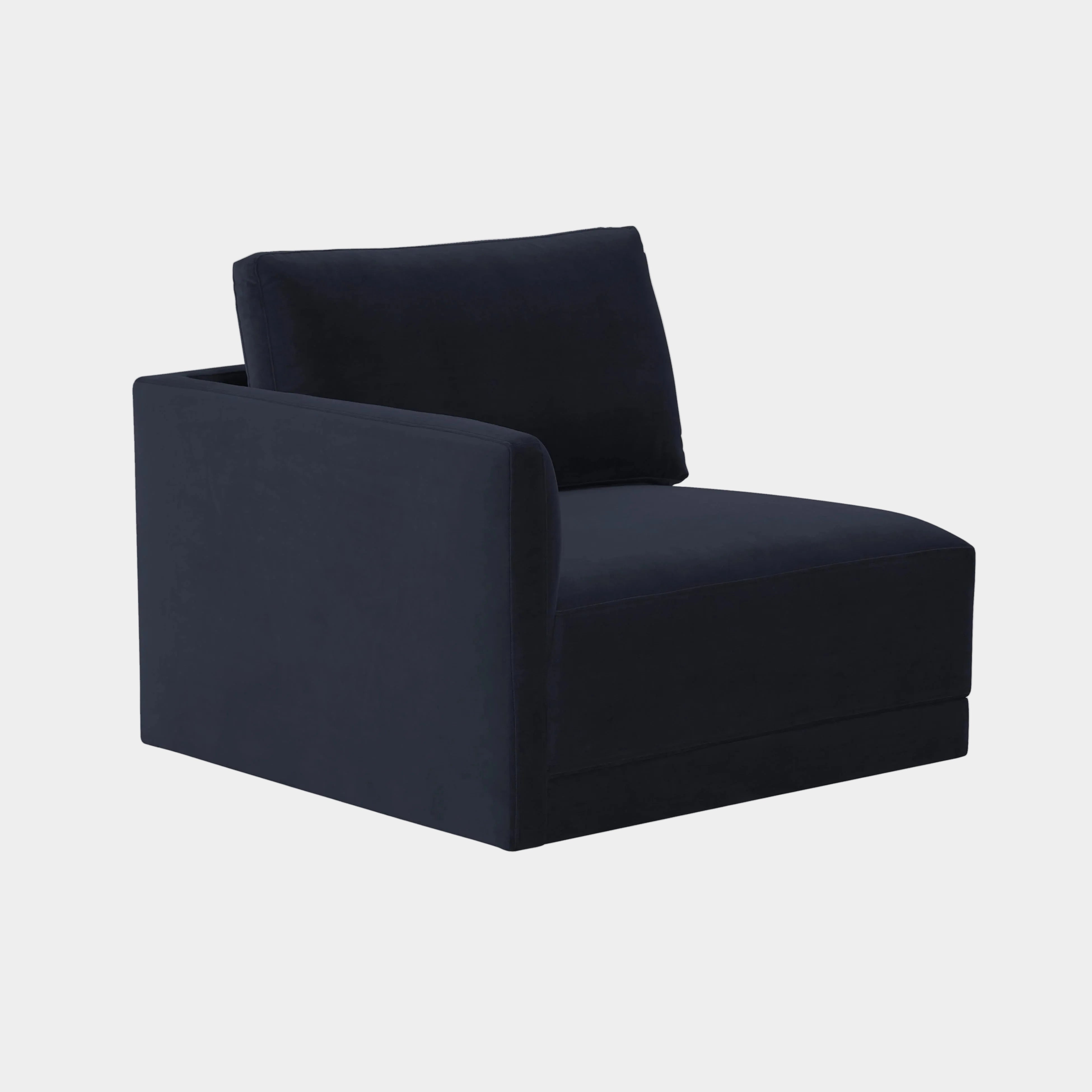 Willow Performance Velvet Modular LAF Corner Chair