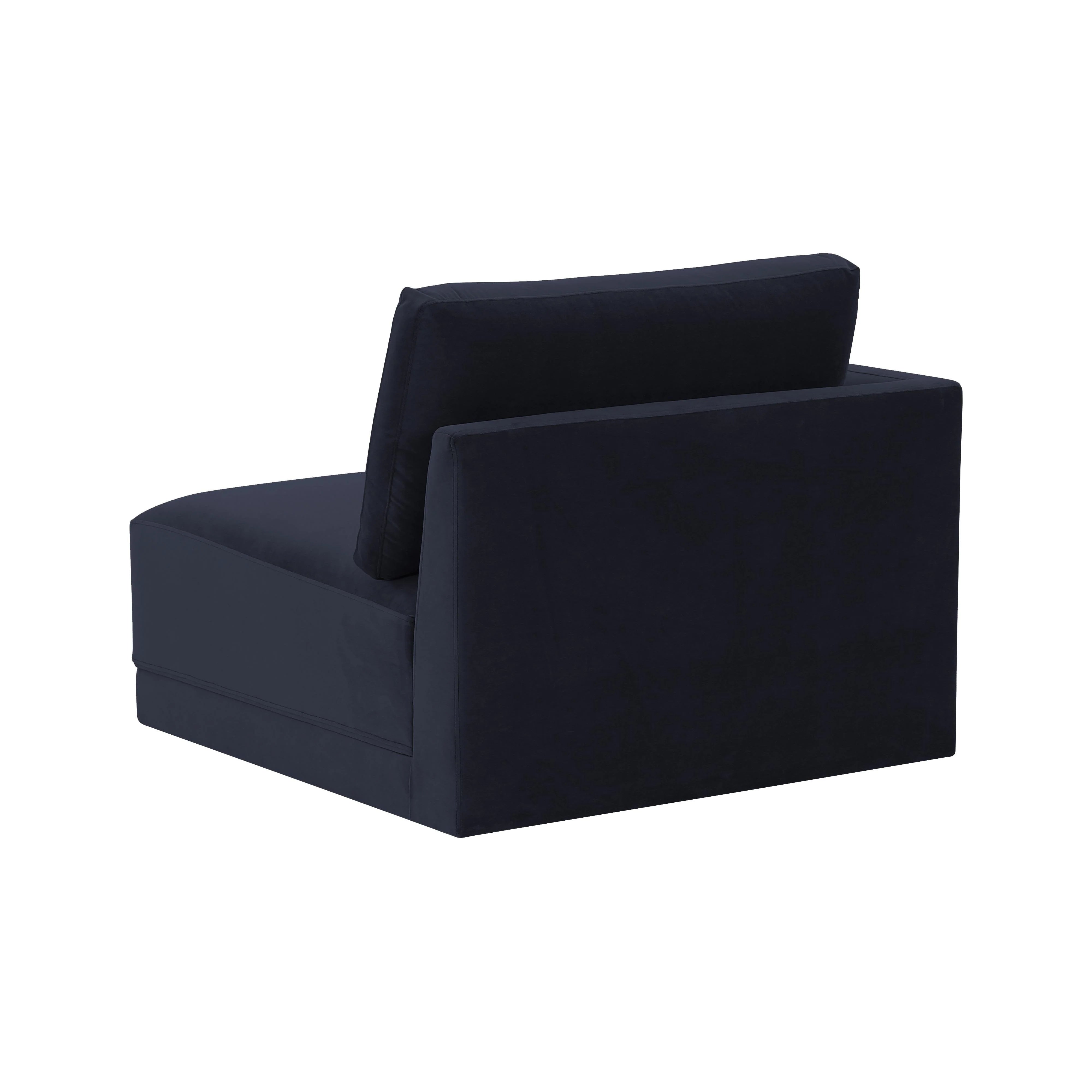 Willow Performance Velvet Modular LAF Corner Chair