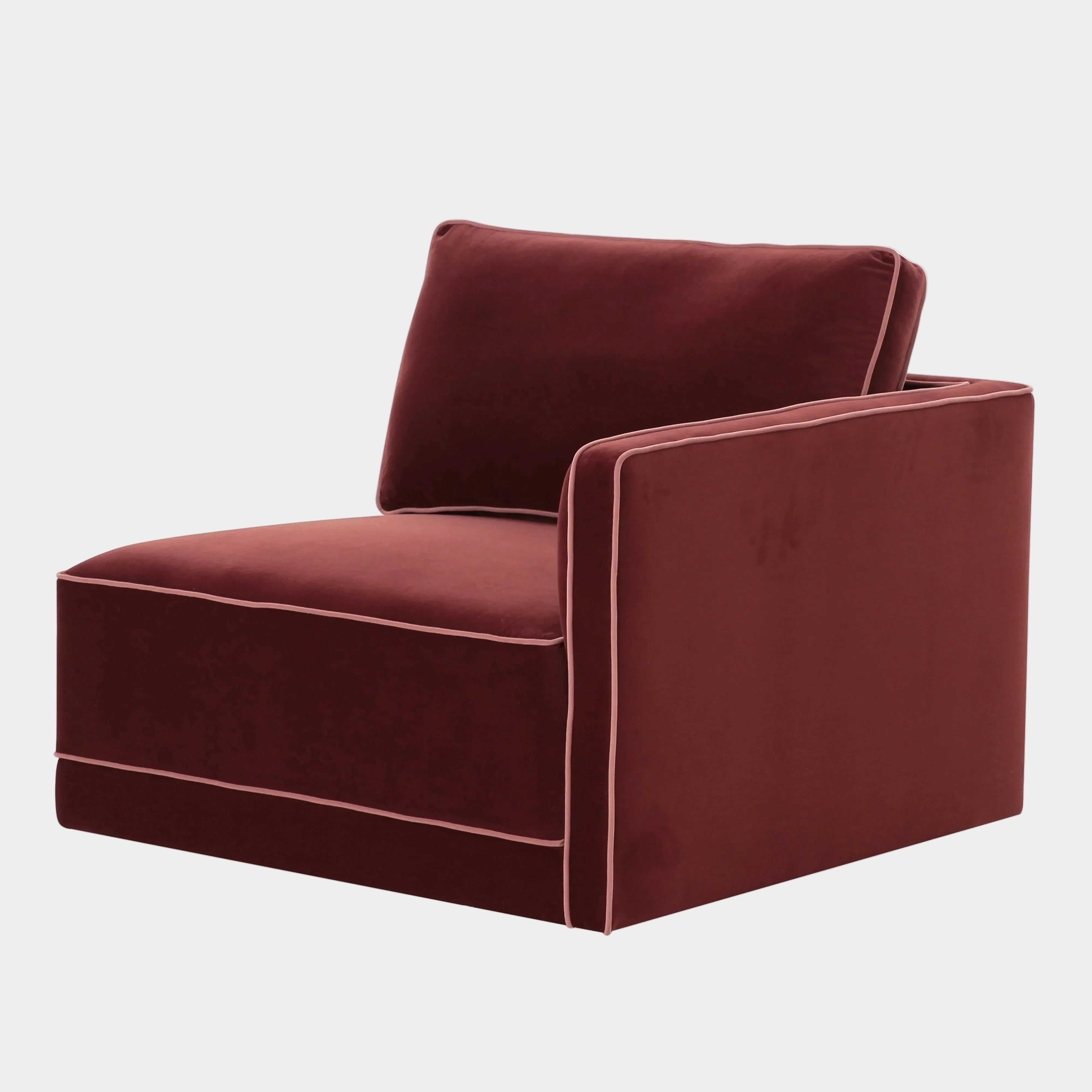 Willow Performance Velvet Modular RAF Corner Chair