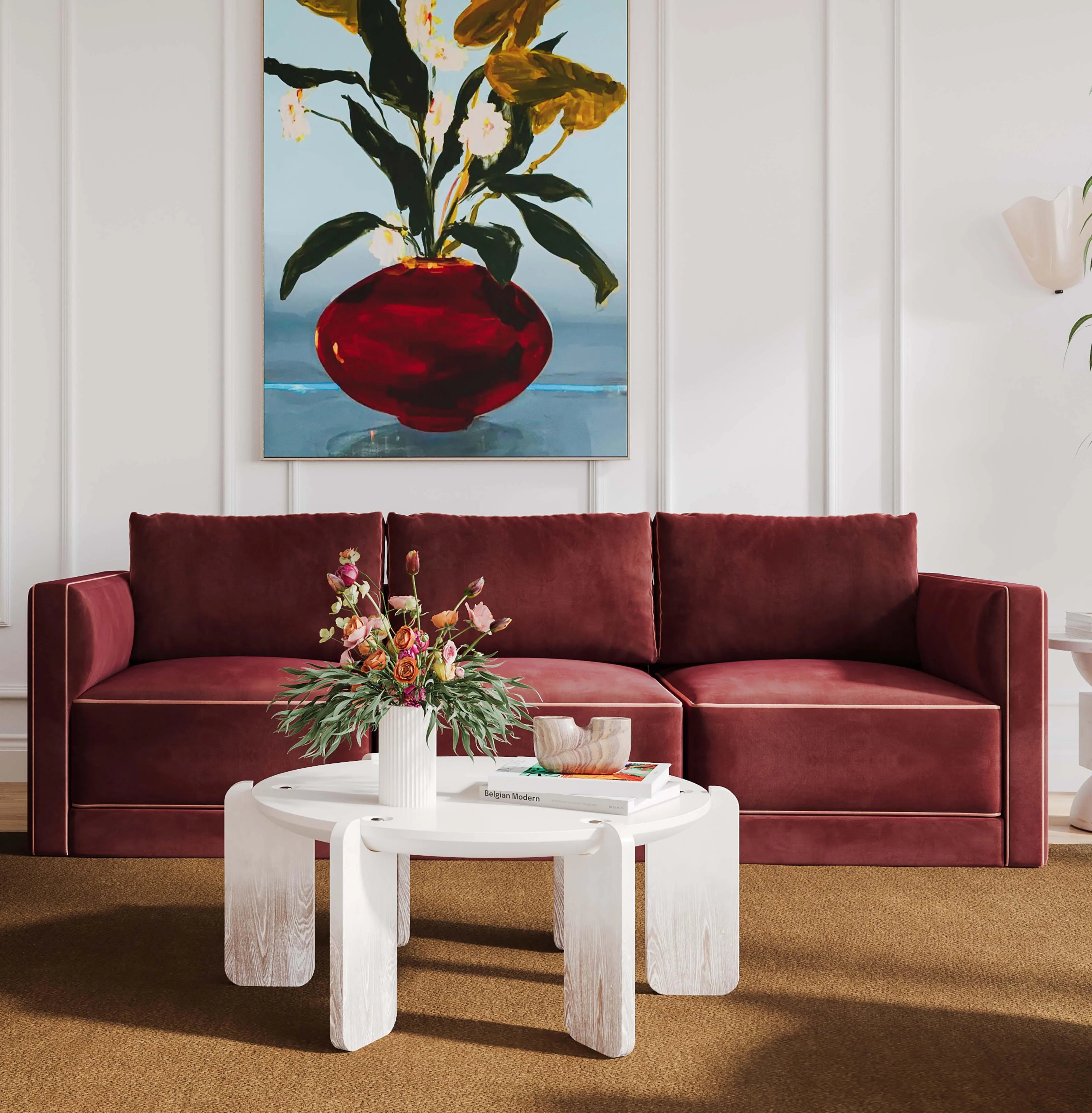 Willow 105" Performance Velvet Modular Sofa