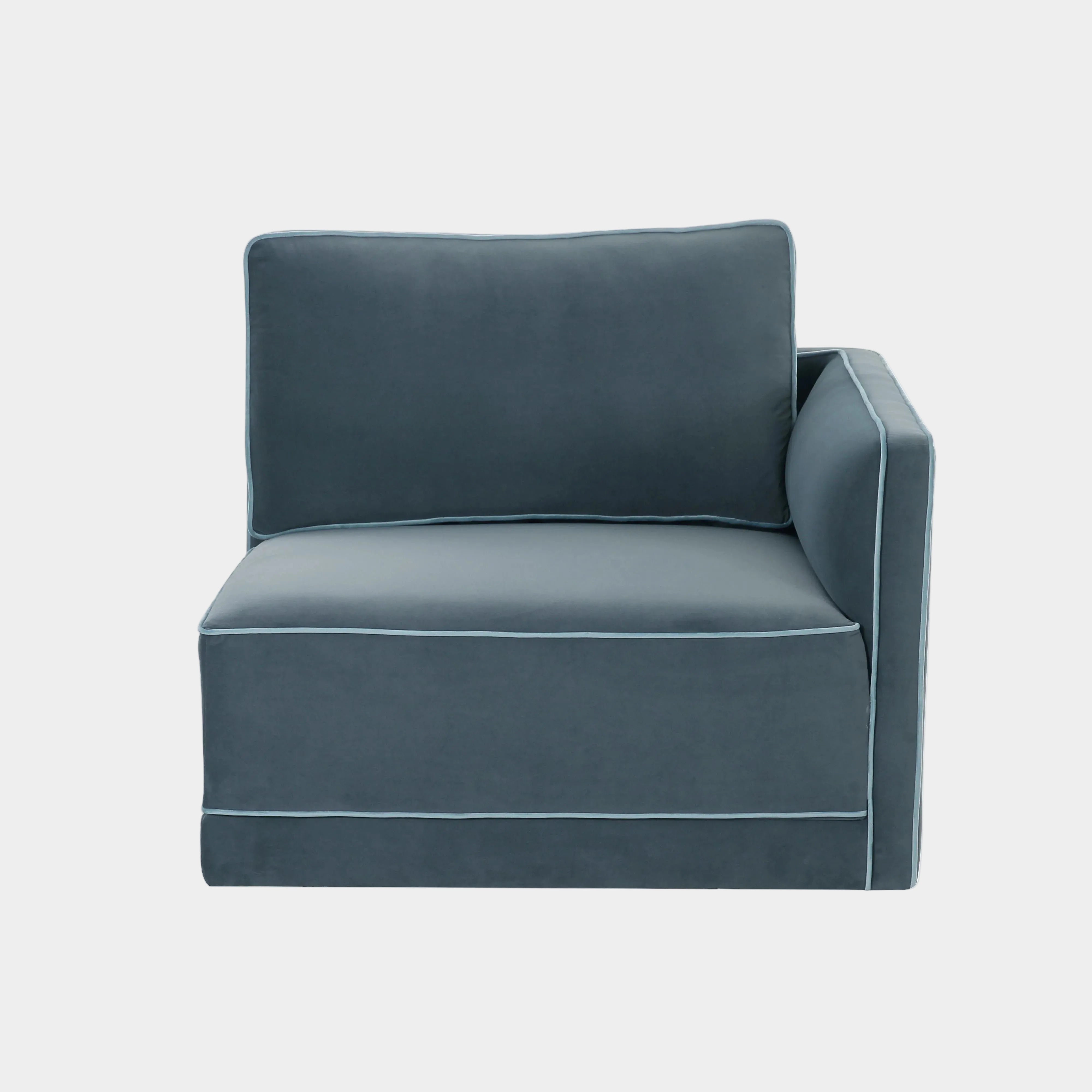 Willow Performance Velvet Modular RAF Corner Chair