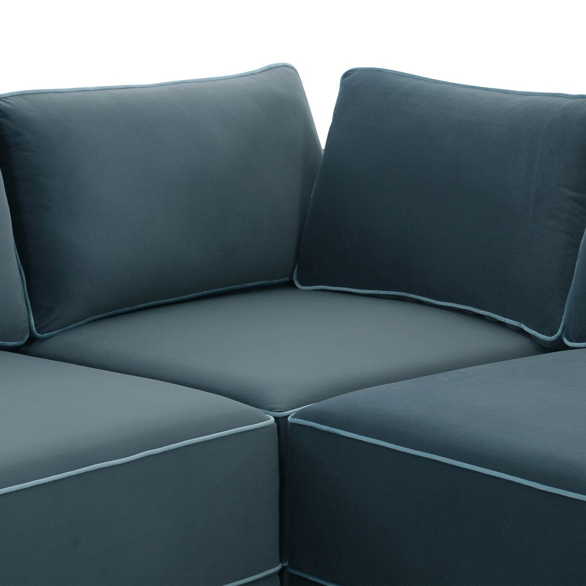 Canapé modulable en L Willow Misty Blue