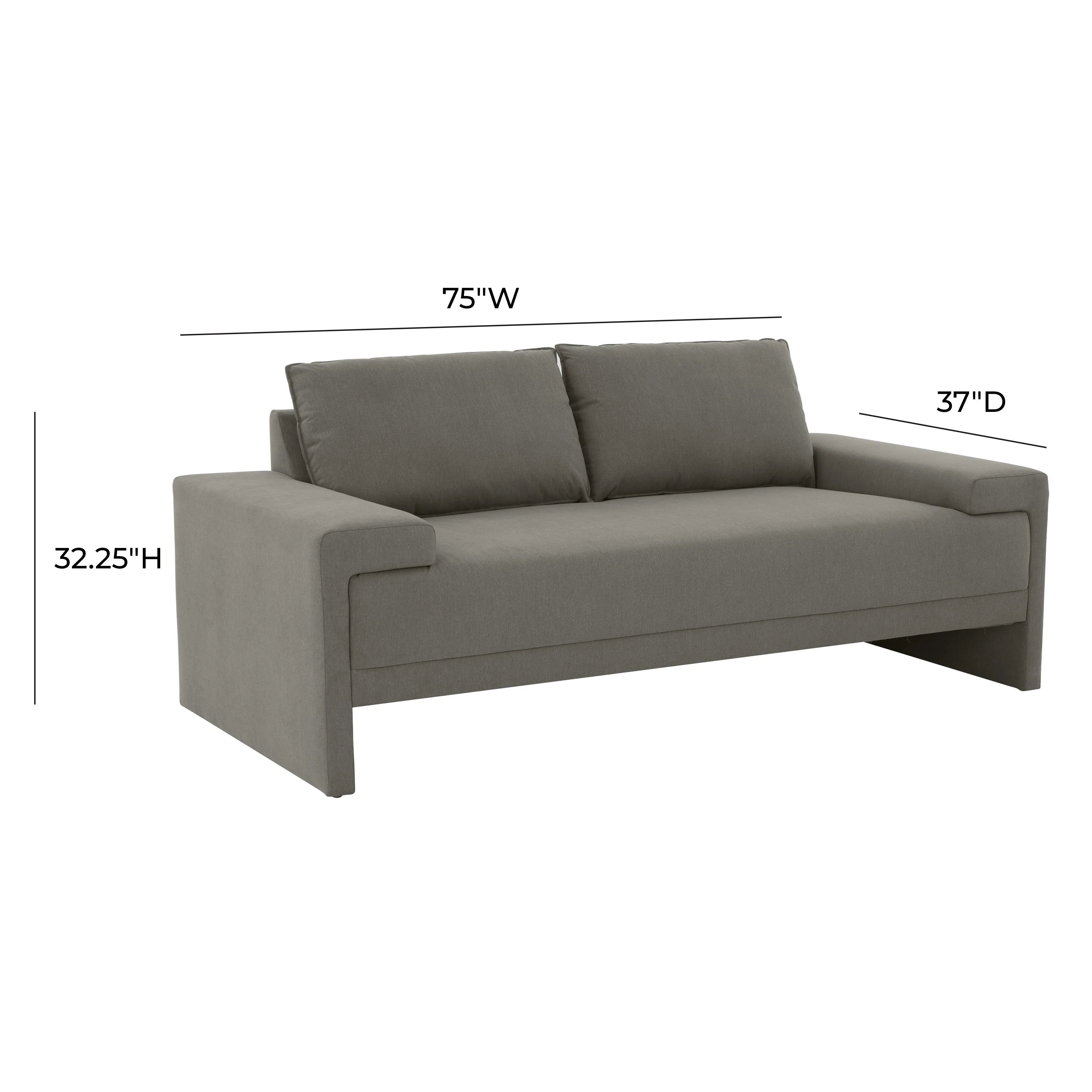 Maeve 75" Contract-Grade Fabric Loveseat