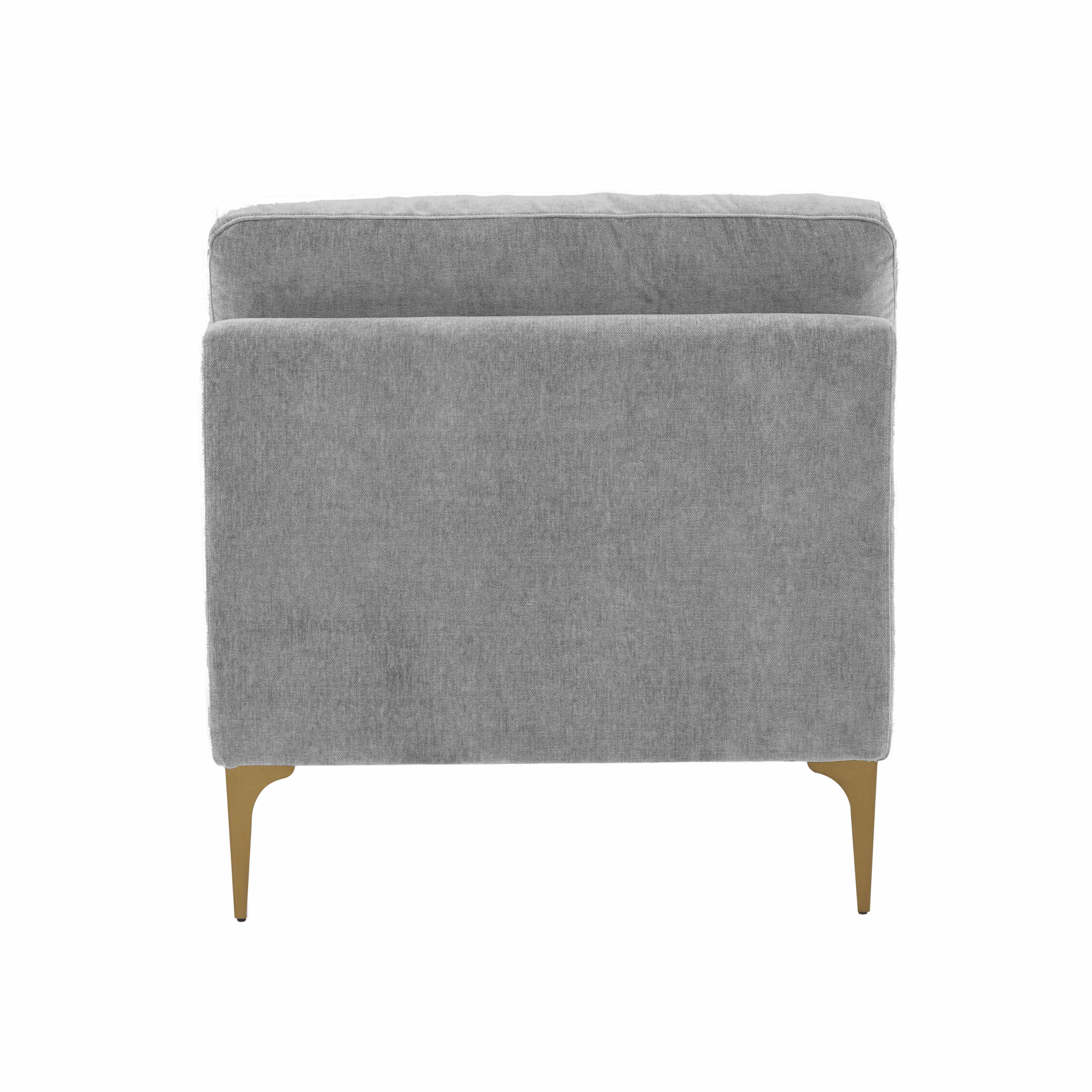 Serena Performance Velvet Modular Armless Chair