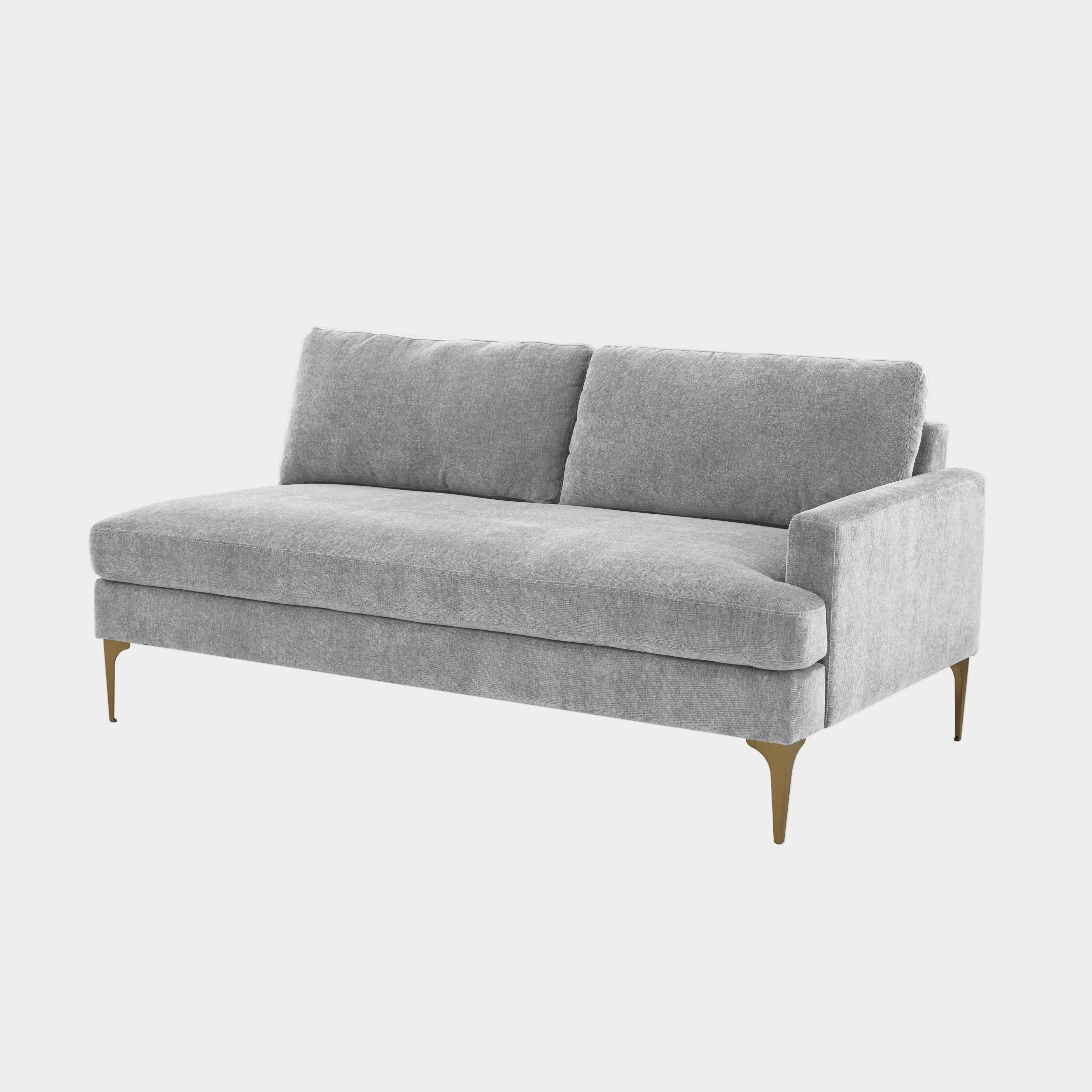 Serena 68" Performance Velvet Modular Loveseat