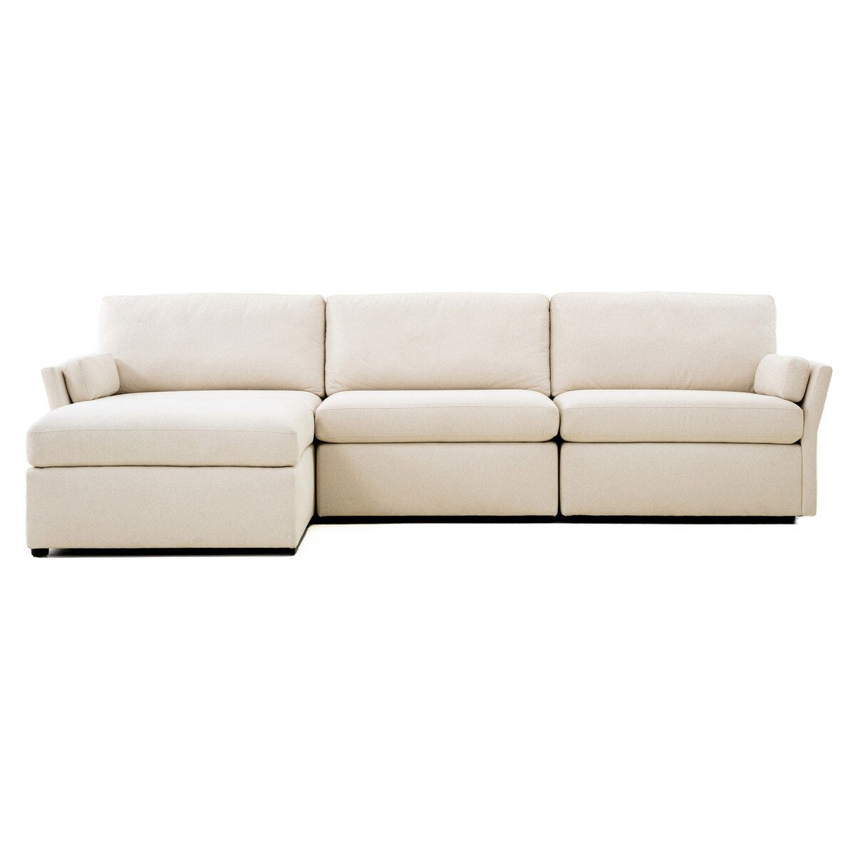 Chaise sectionnelle Catarina de couleur crème