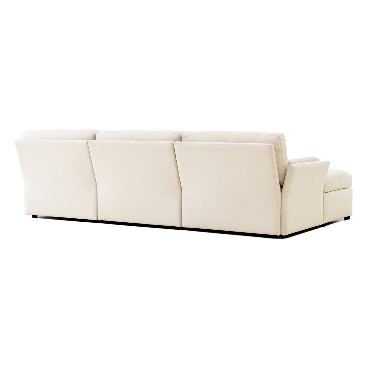 Chaise sectionnelle Catarina de couleur crème