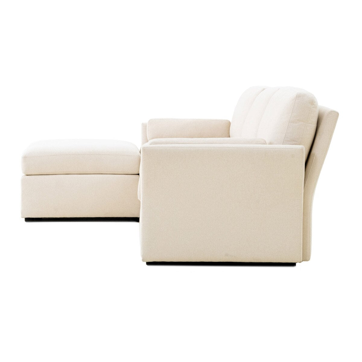 Chaise sectionnelle Catarina de couleur crème