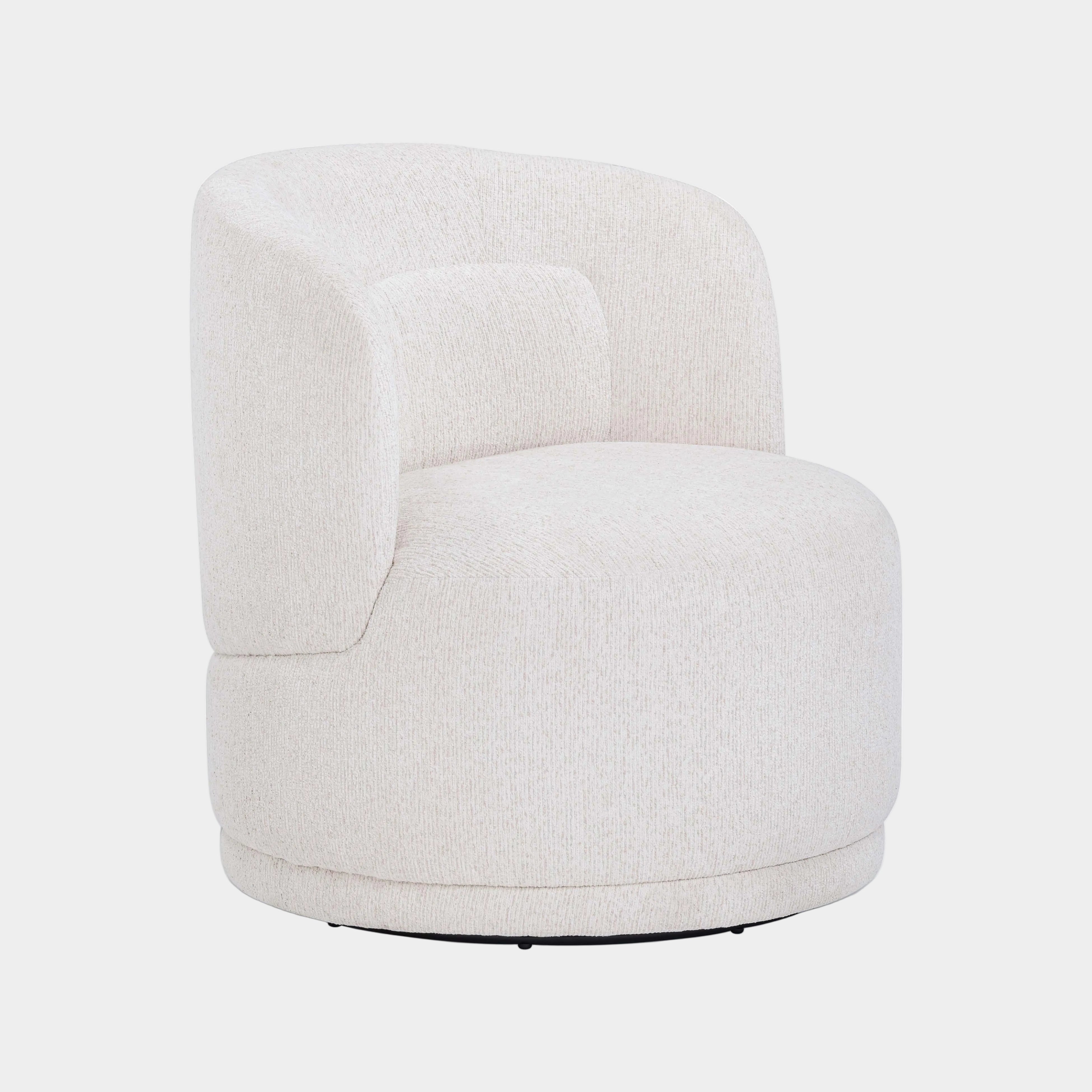 Massa Textured Performance Fabric Swivel Accent Chair