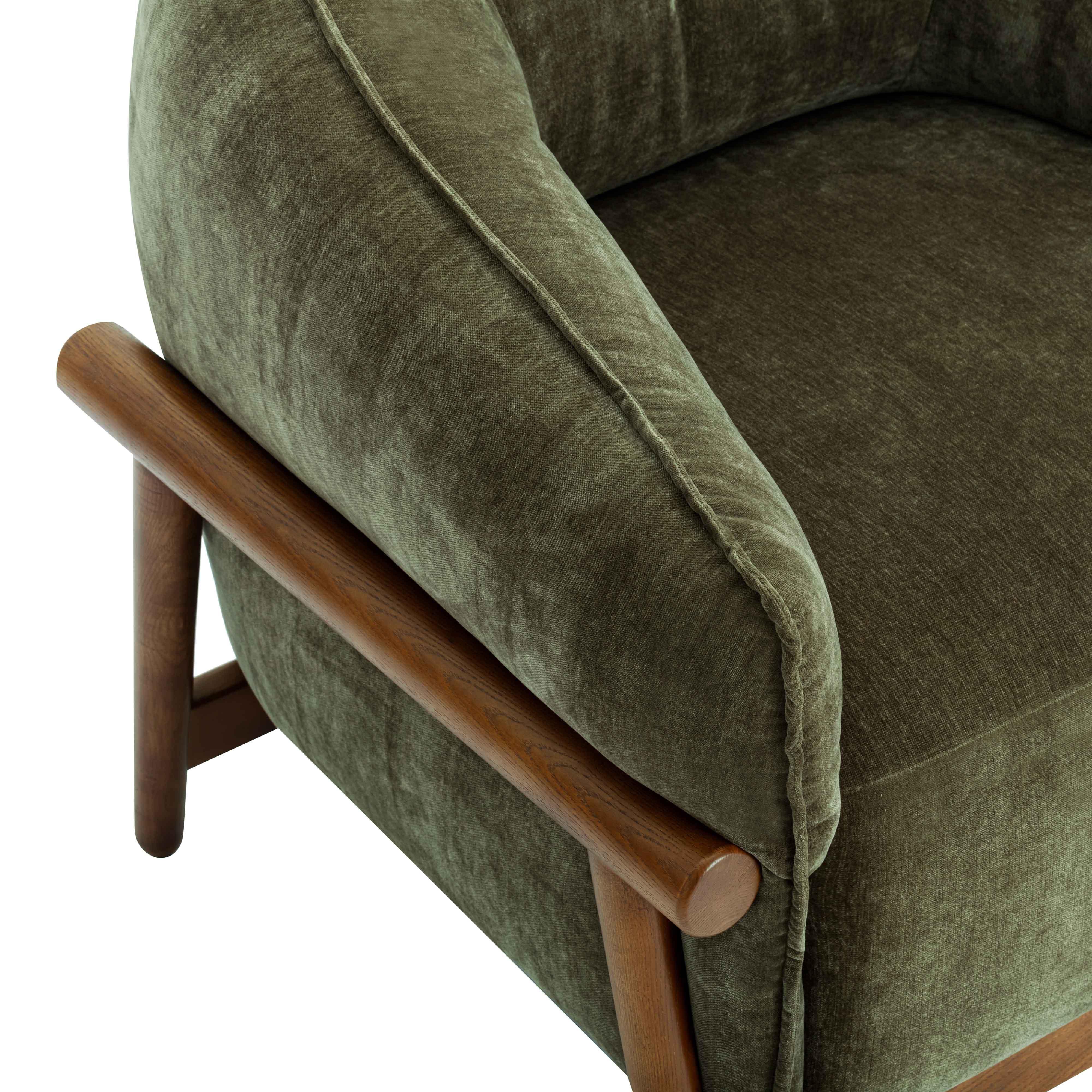Piedmont Upcycled Contract-Grade Chenille Accent Chair