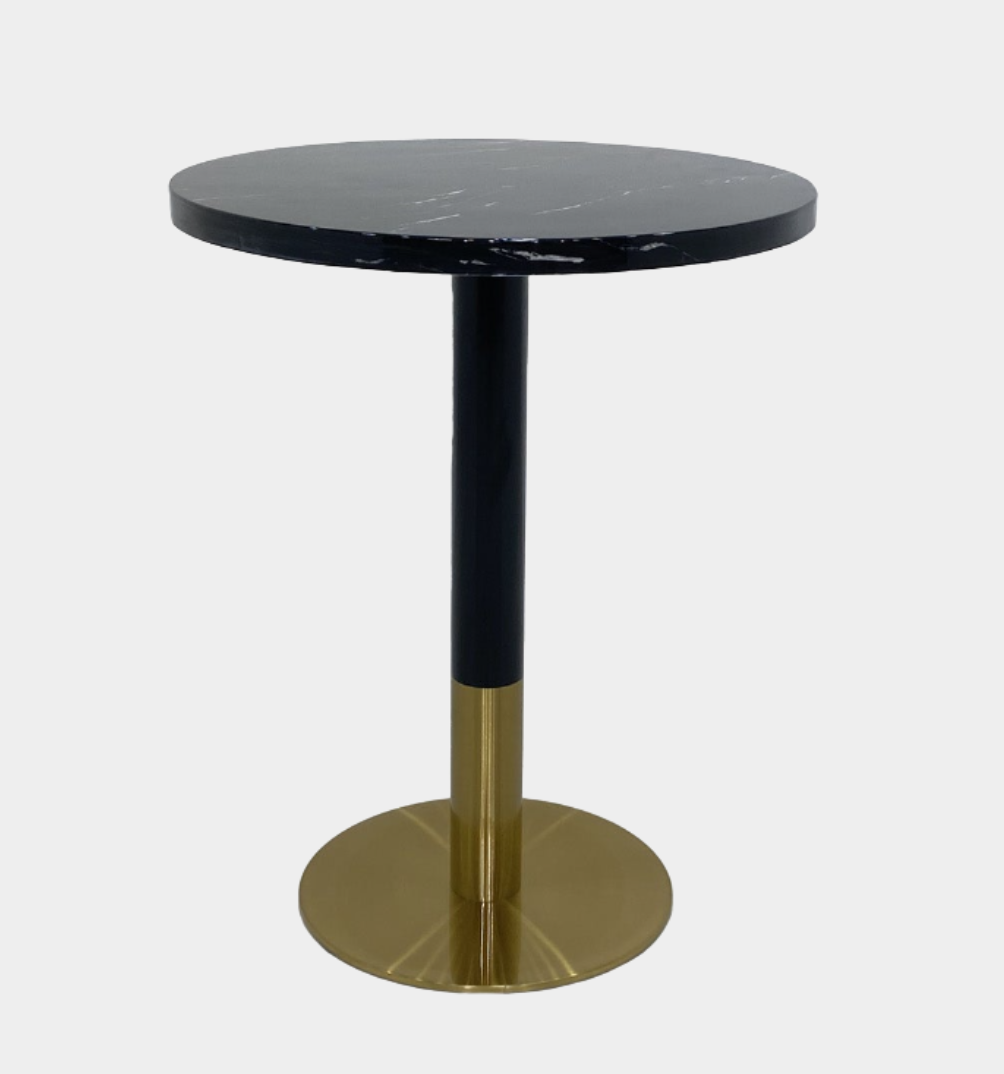 Table ronde Orbit Continental à hauteur de thé - Marbre