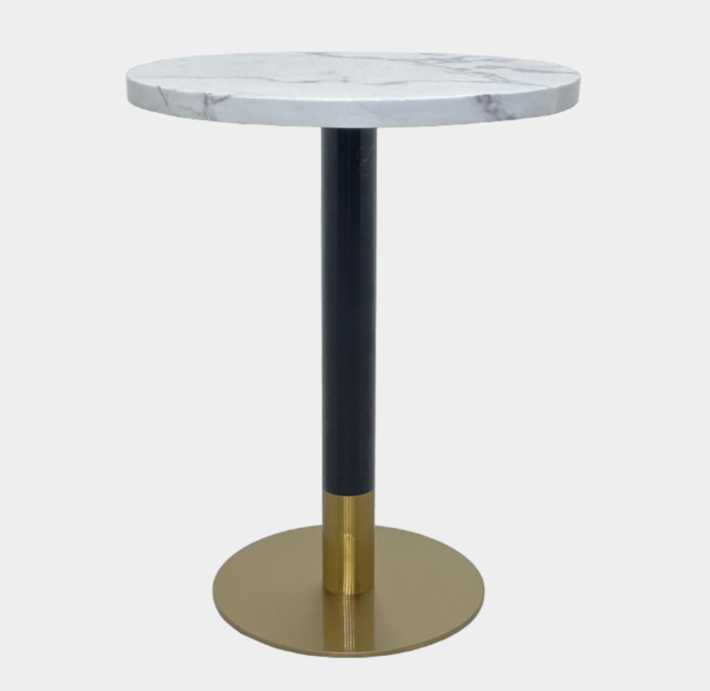 Table ronde Orbit Continental à hauteur de thé - Marbre