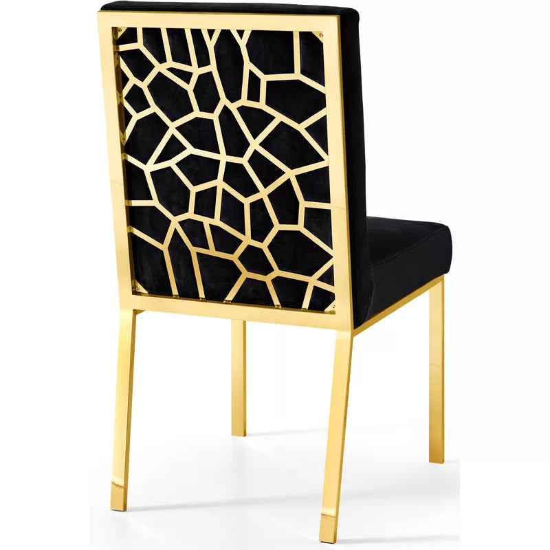 Chaise de salle à manger Roca (velours)