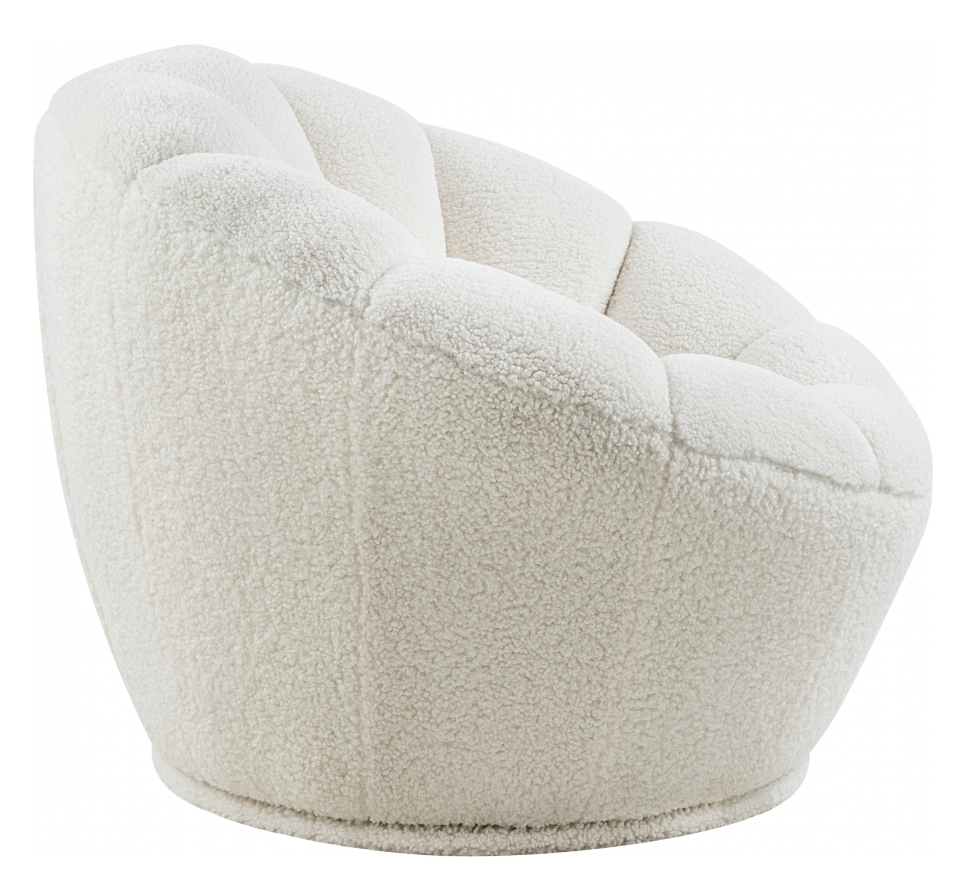 Dream Swivel Accent Chair (Boucle Fabric)