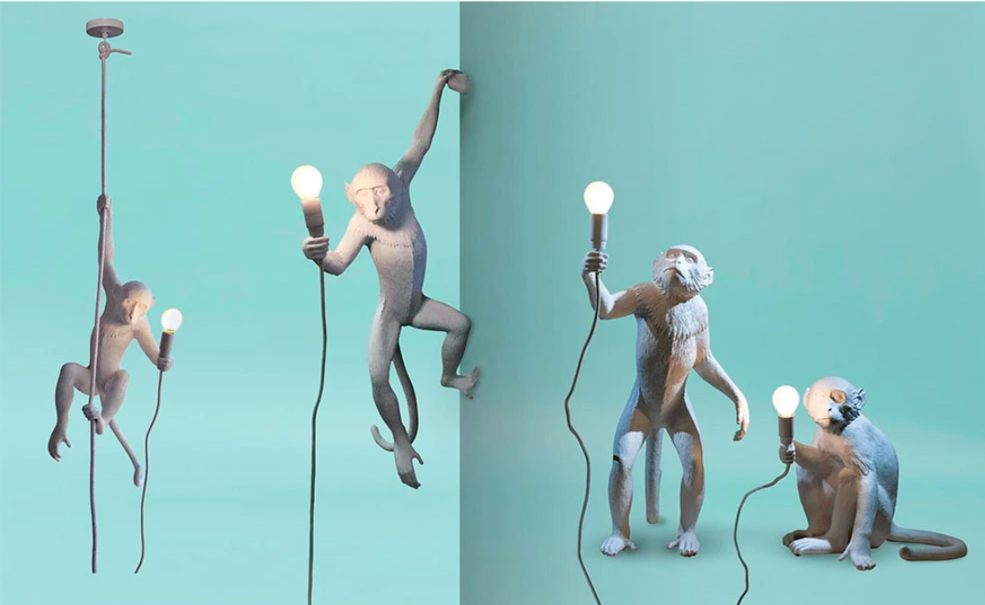 Monkey Sitting Table Lamp