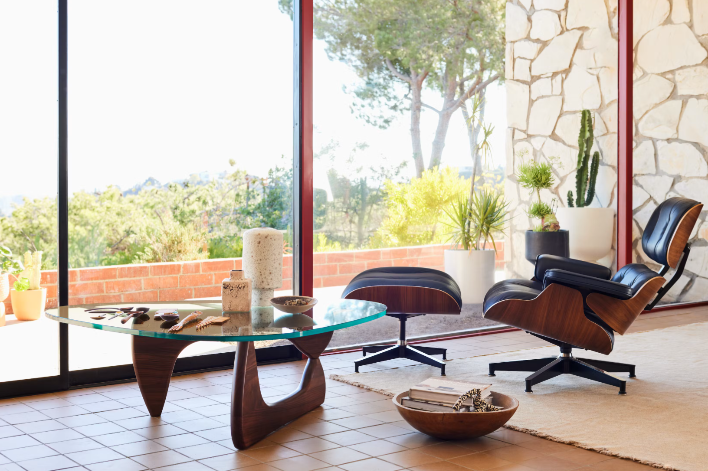 Eames Lounge Chair And Ottoman - Tall