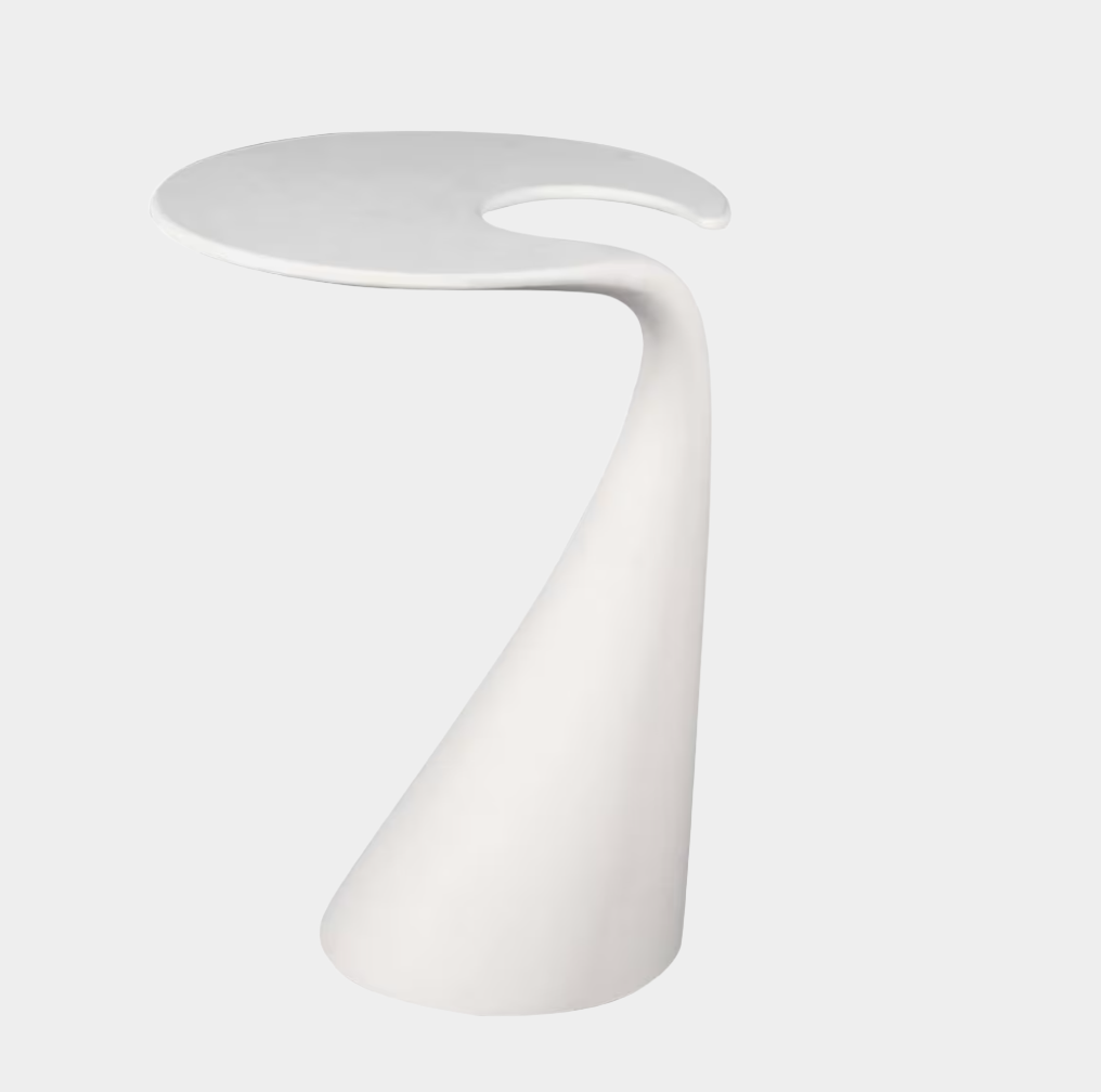 Table d'appoint blanche Milan