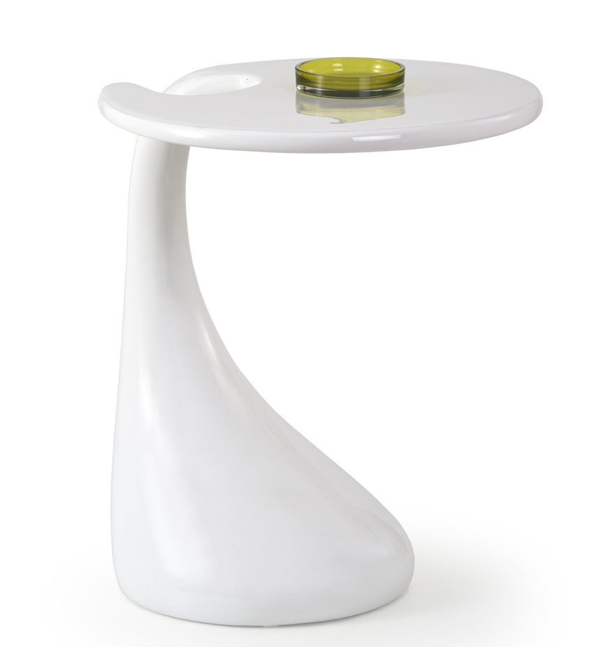 Table d'appoint blanche Milan