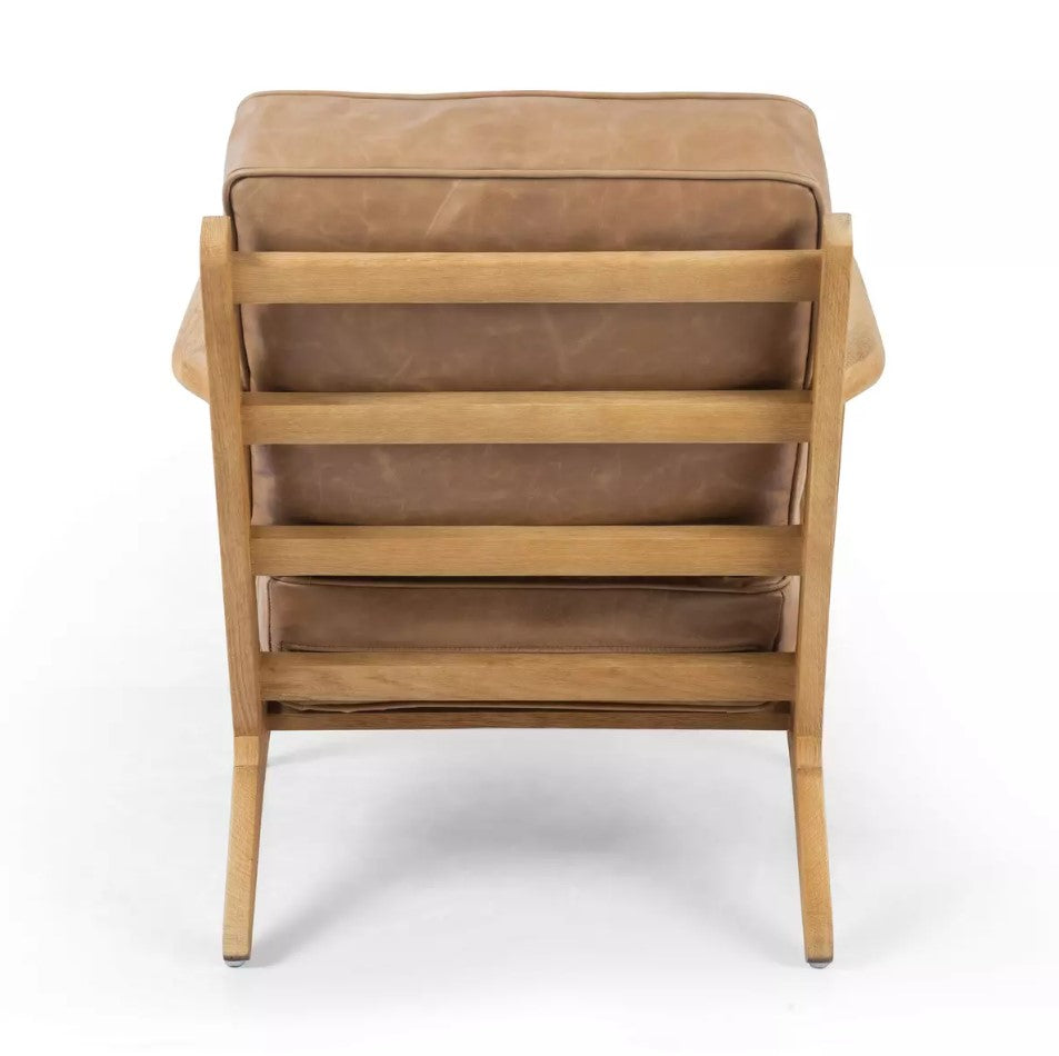 Fauteuil Lounge Faye (cuir pleine fleur)