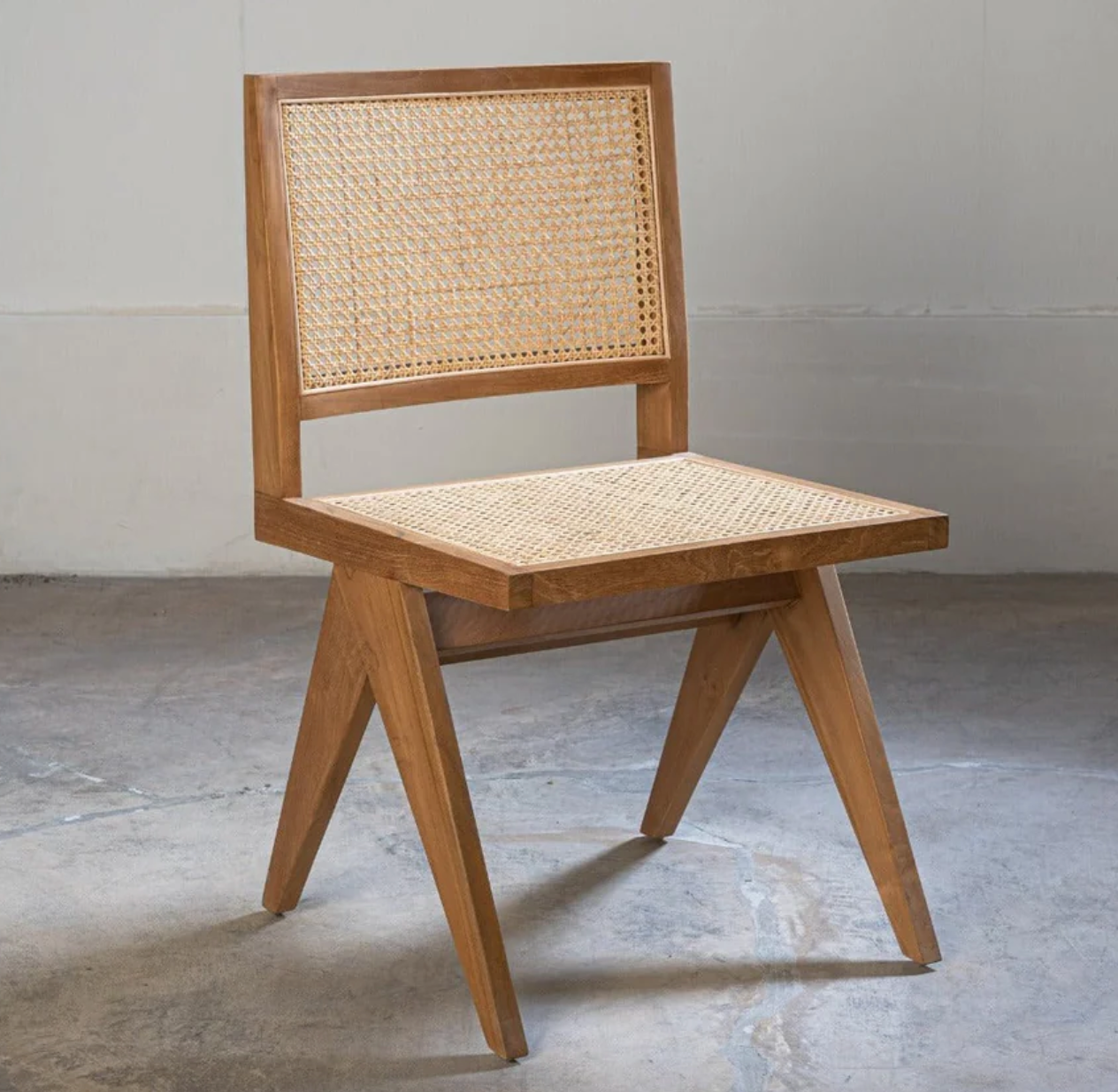 Capela Cane Armless Dining Chair