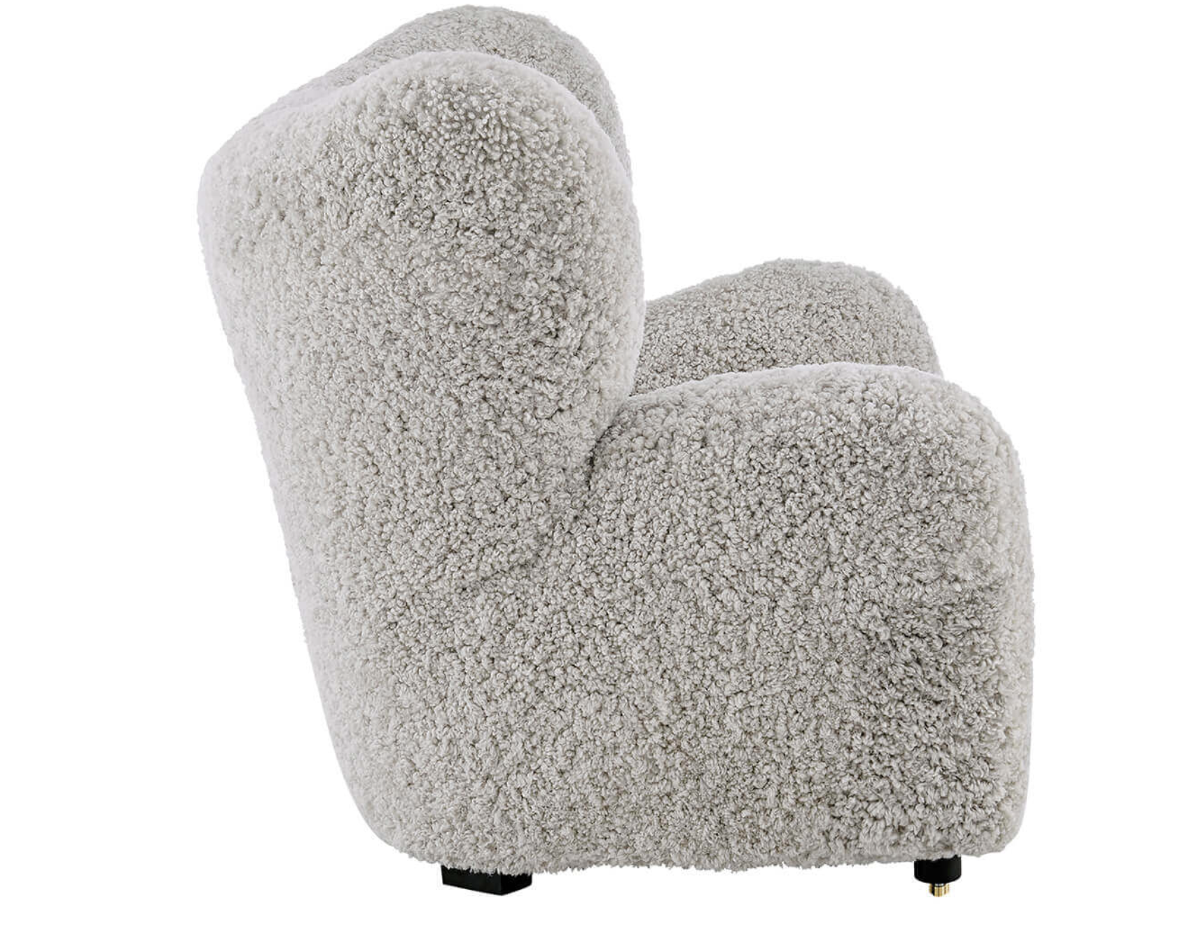 Flemming Lassen The Tired Man Lounge Chair & Footstool in Genuine Sheepskin
