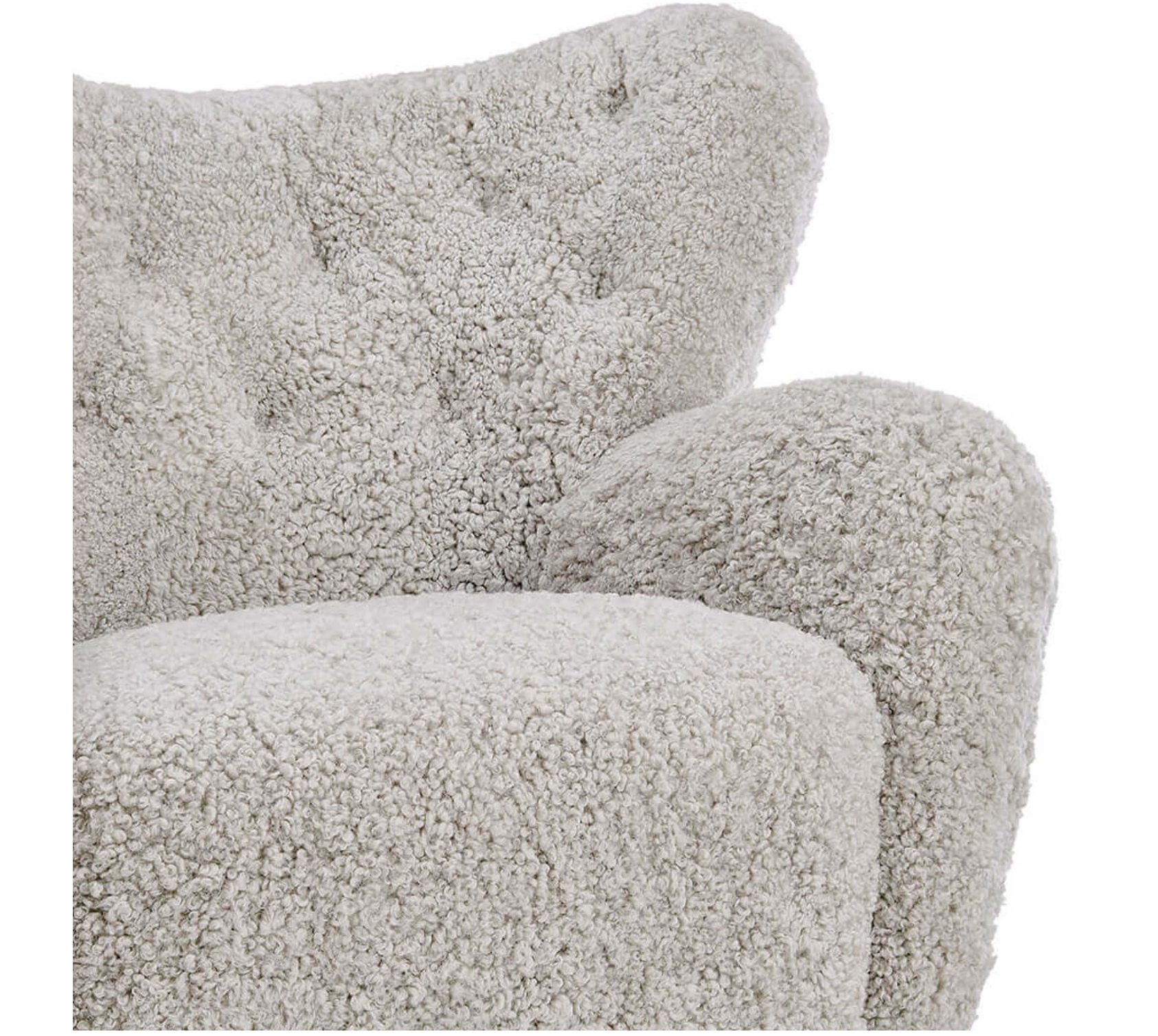 Flemming Lassen The Tired Man Lounge Chair & Footstool in Genuine Sheepskin