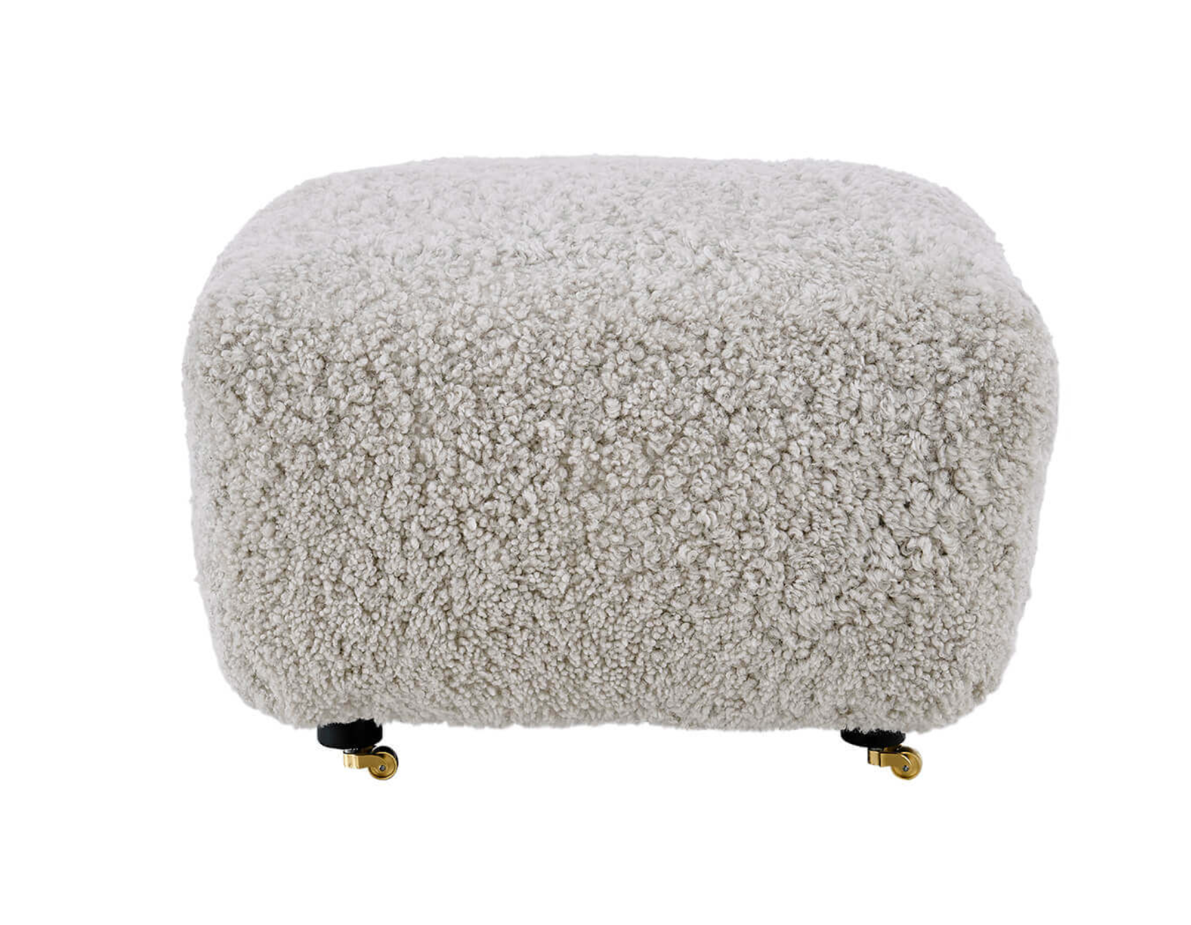 Flemming Lassen The Tired Man Lounge Chair & Footstool in Genuine Sheepskin