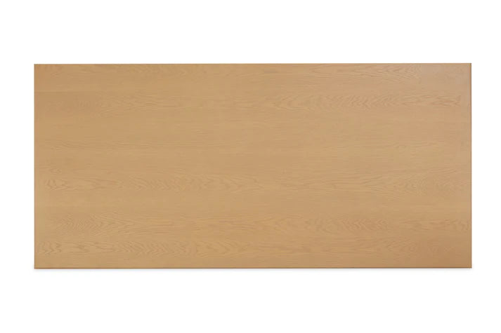Chelsea Natural Oak Wood 79" Rectangular Dining Table